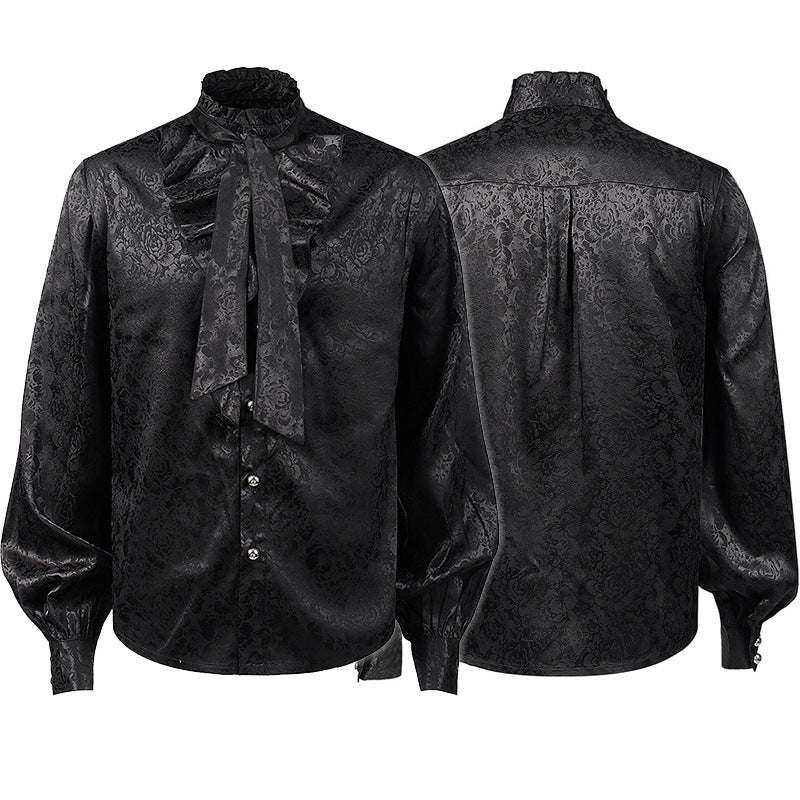 Costume Unisex Pleated, Glam Dress Shirt