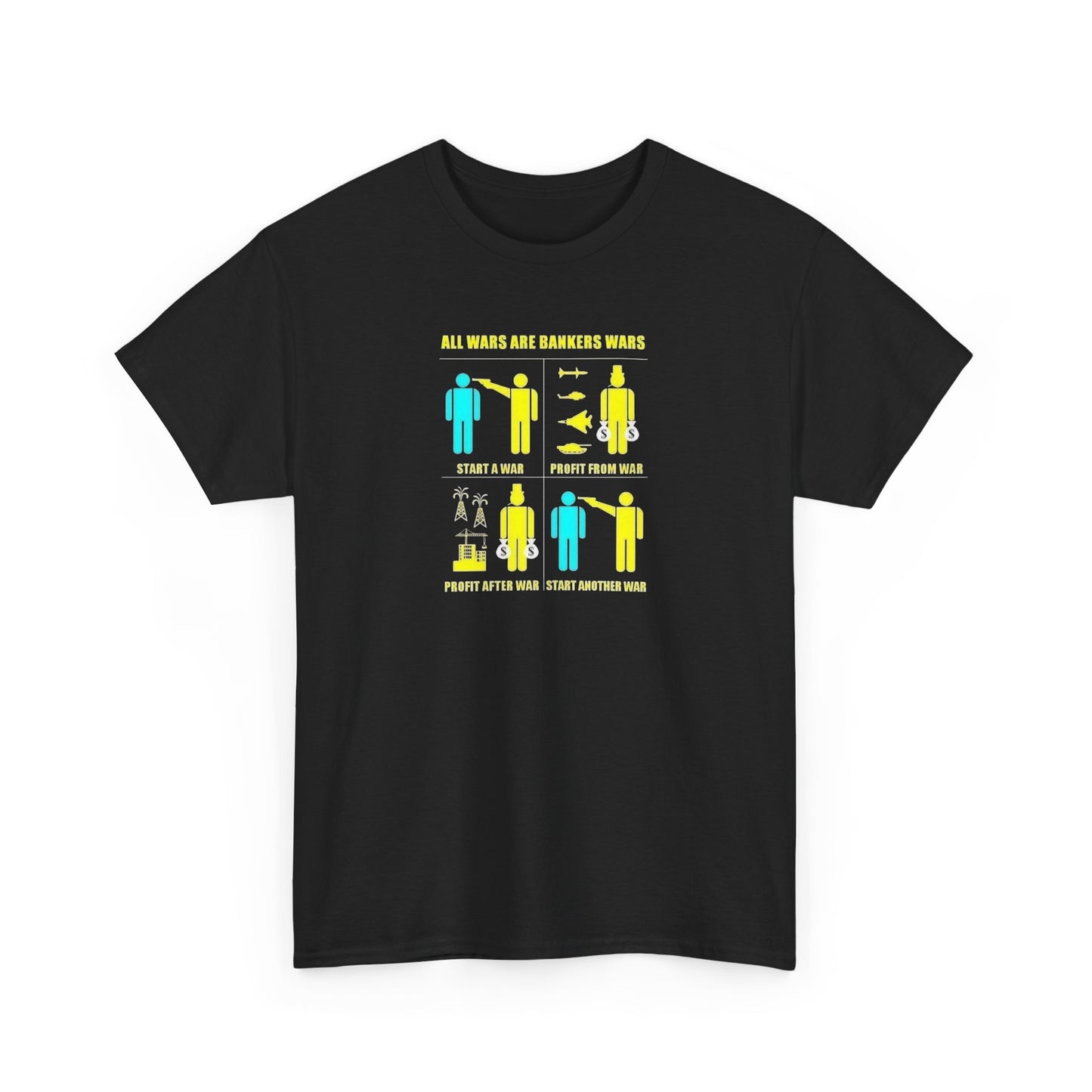 All Wars are Bankers' Wars, Peace T-Shirt