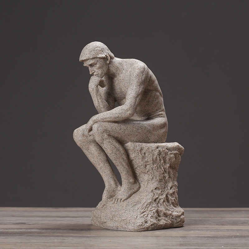 The Thinker Sculpture, Office, Desk Artwork