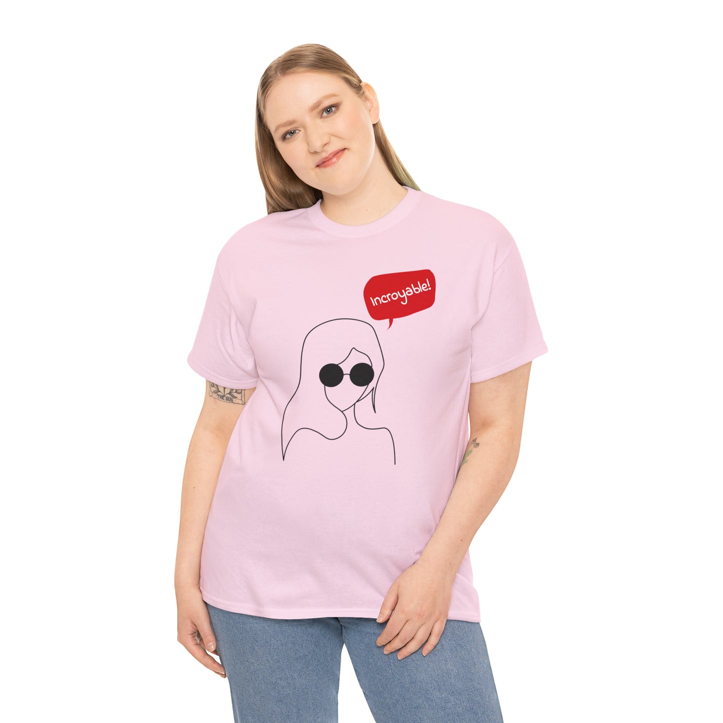 'Je Suis Incroyable' Cotton T-Shirt