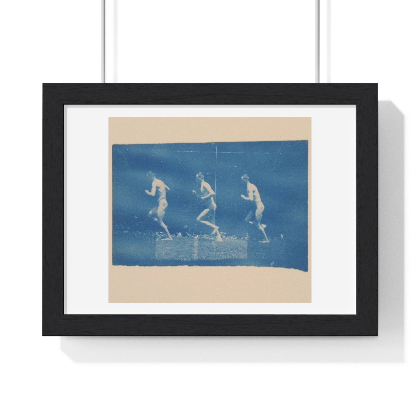 Marey Wheel Photographs of Jesse Godley (1884) by Thomas Eakins, from the Original, Framed Print