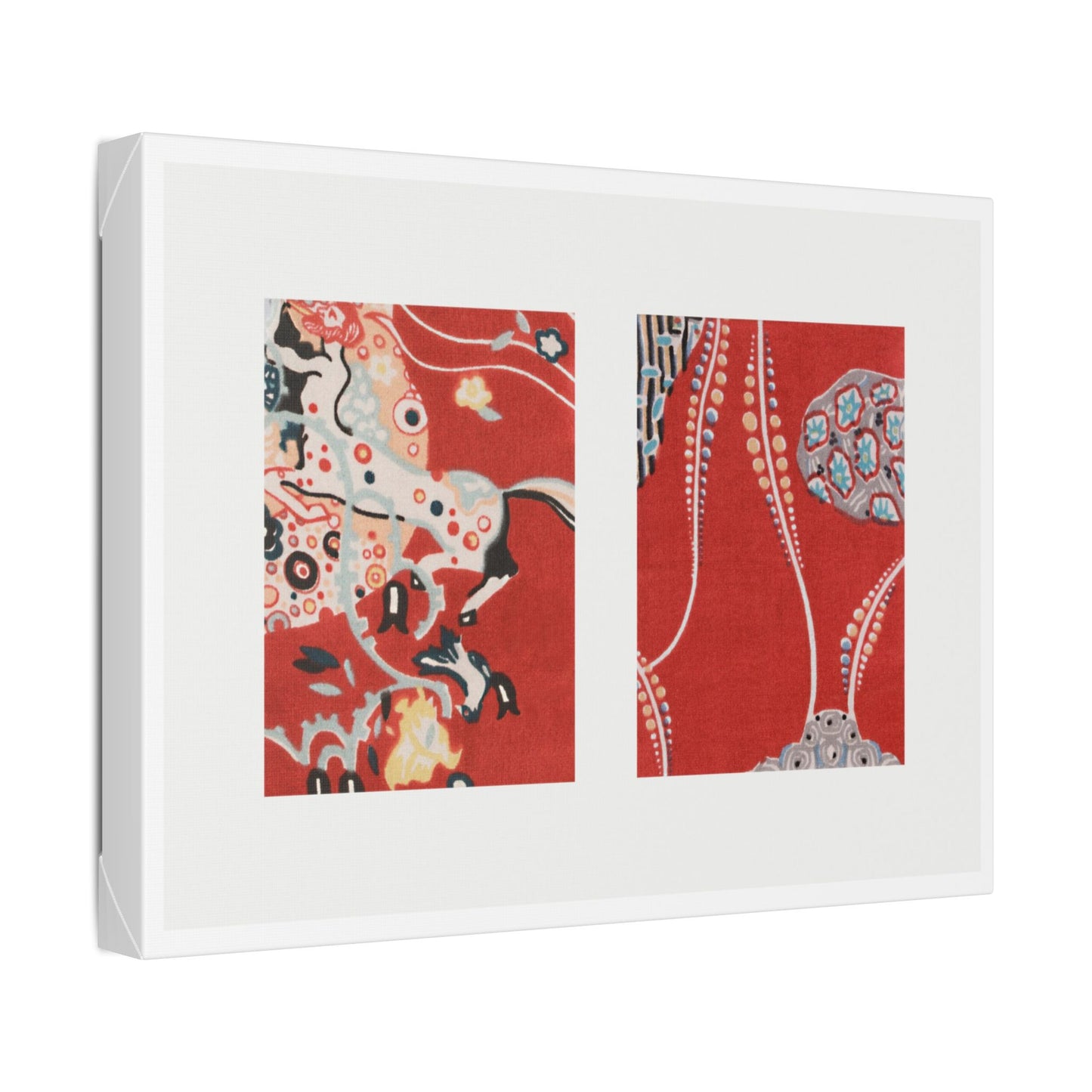 Textile Sample (circa 1920) by Gustav Klimt, from the Original, Canvas Art Print