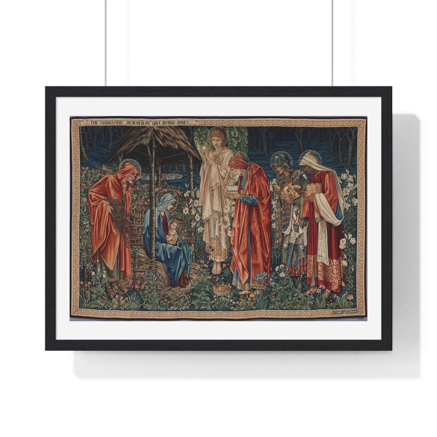 Adoration of the Magi (1904) by Edward Burne-Jones, from the Original, Framed Art Print