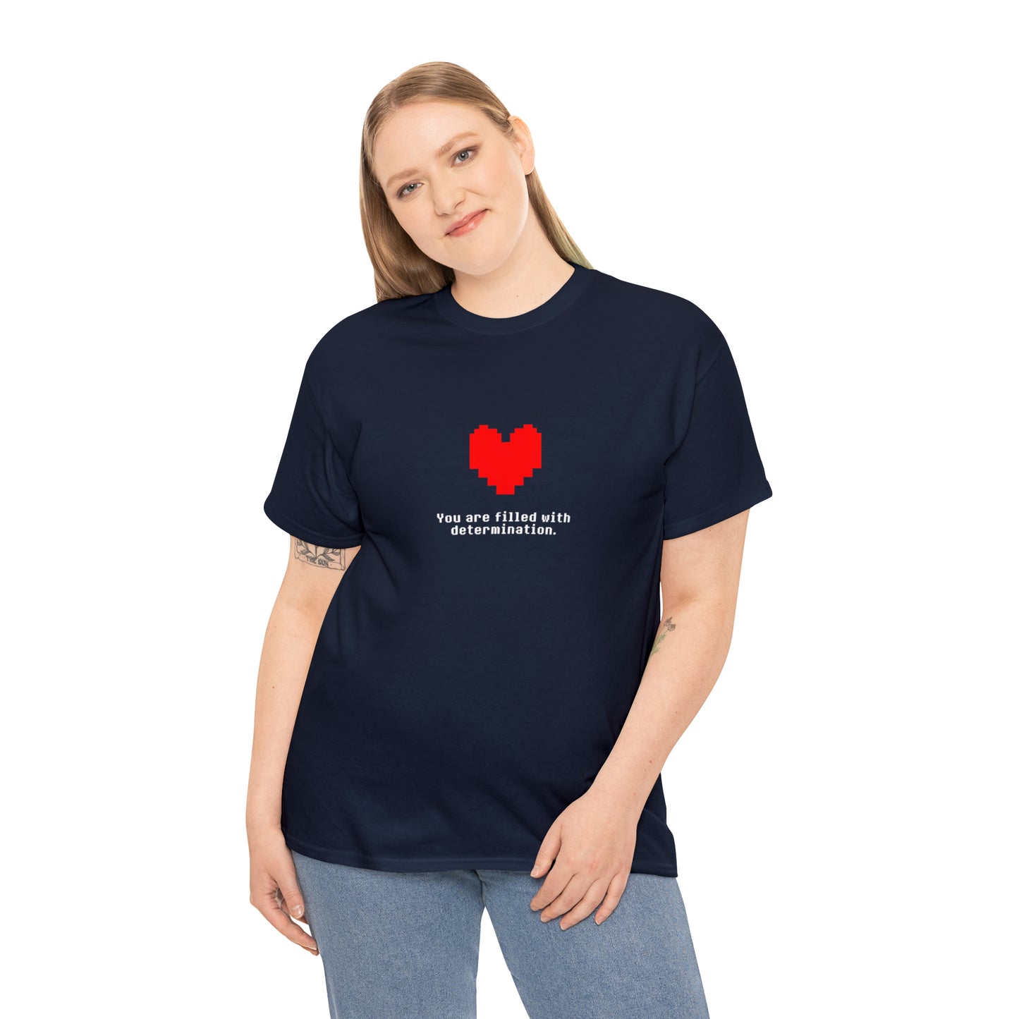 You Are Filled With Determination, Digital Heart T-Shirt