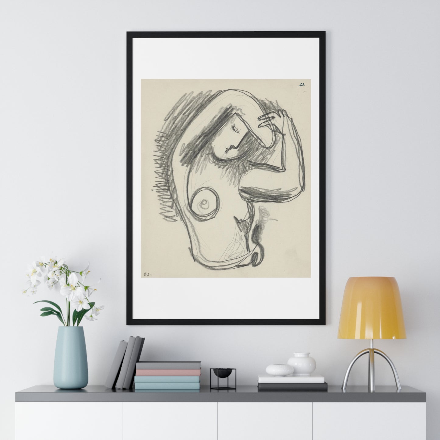 Act (1937) by Mikuláš Galanda, from the Original, Framed Art Print