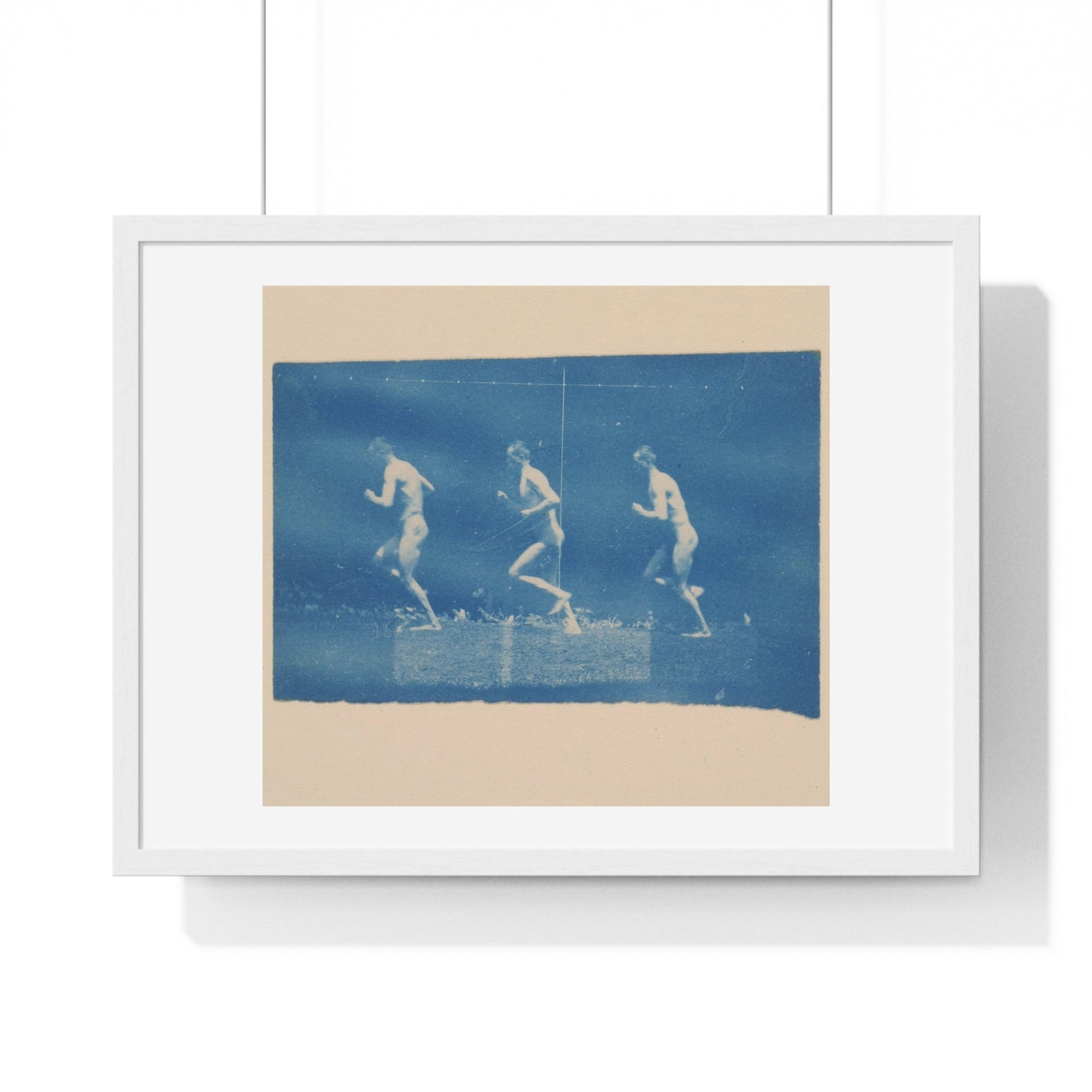 Marey Wheel Photographs of Jesse Godley (1884) by Thomas Eakins, from the Original, Framed Print