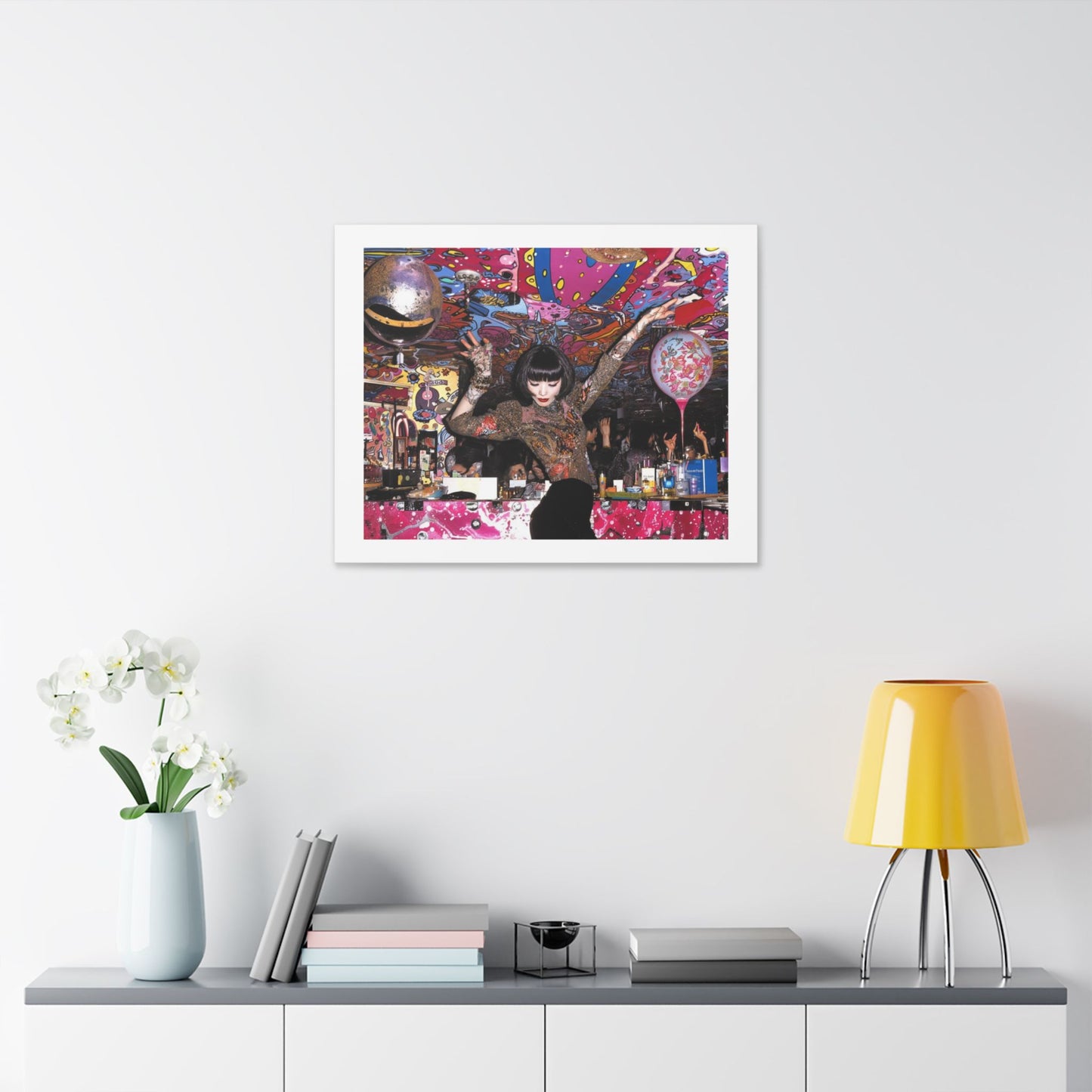 Psychedelic Japan VI Abstract Art 'Designed by 'AI Canvas Art Print