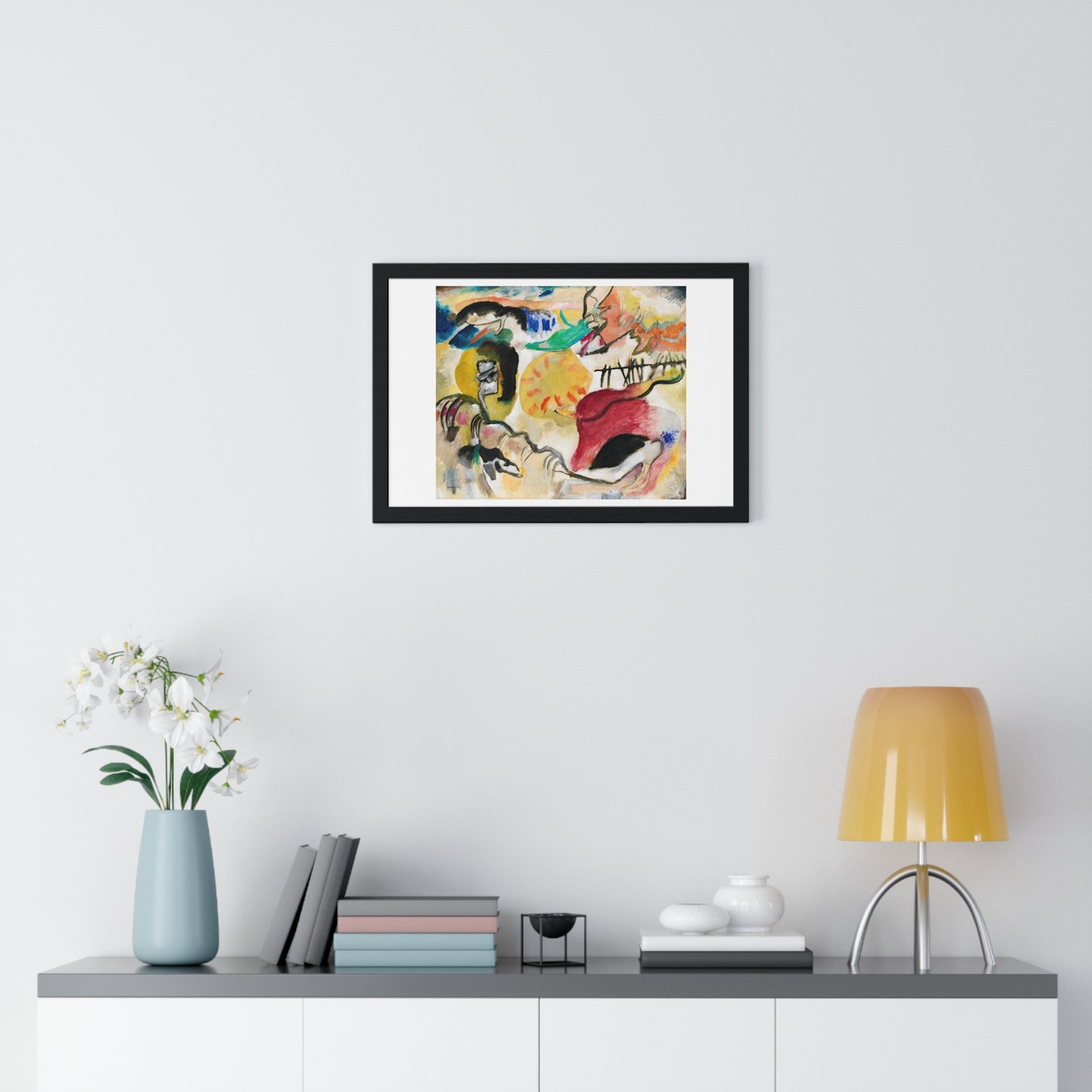 Improvisation 27 (Garden of Love II) by Wassily Kandinsky (1912) , from the Original, Framed Print