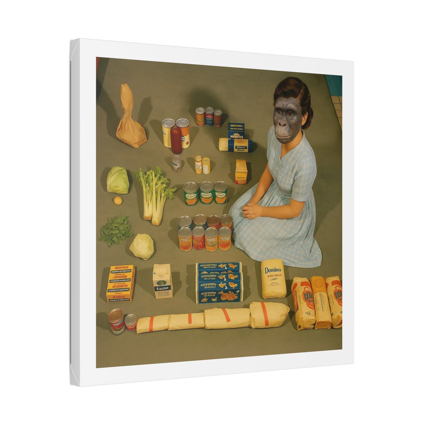 Grotesque Theatre 'Designed by AI' Canvas Art Print