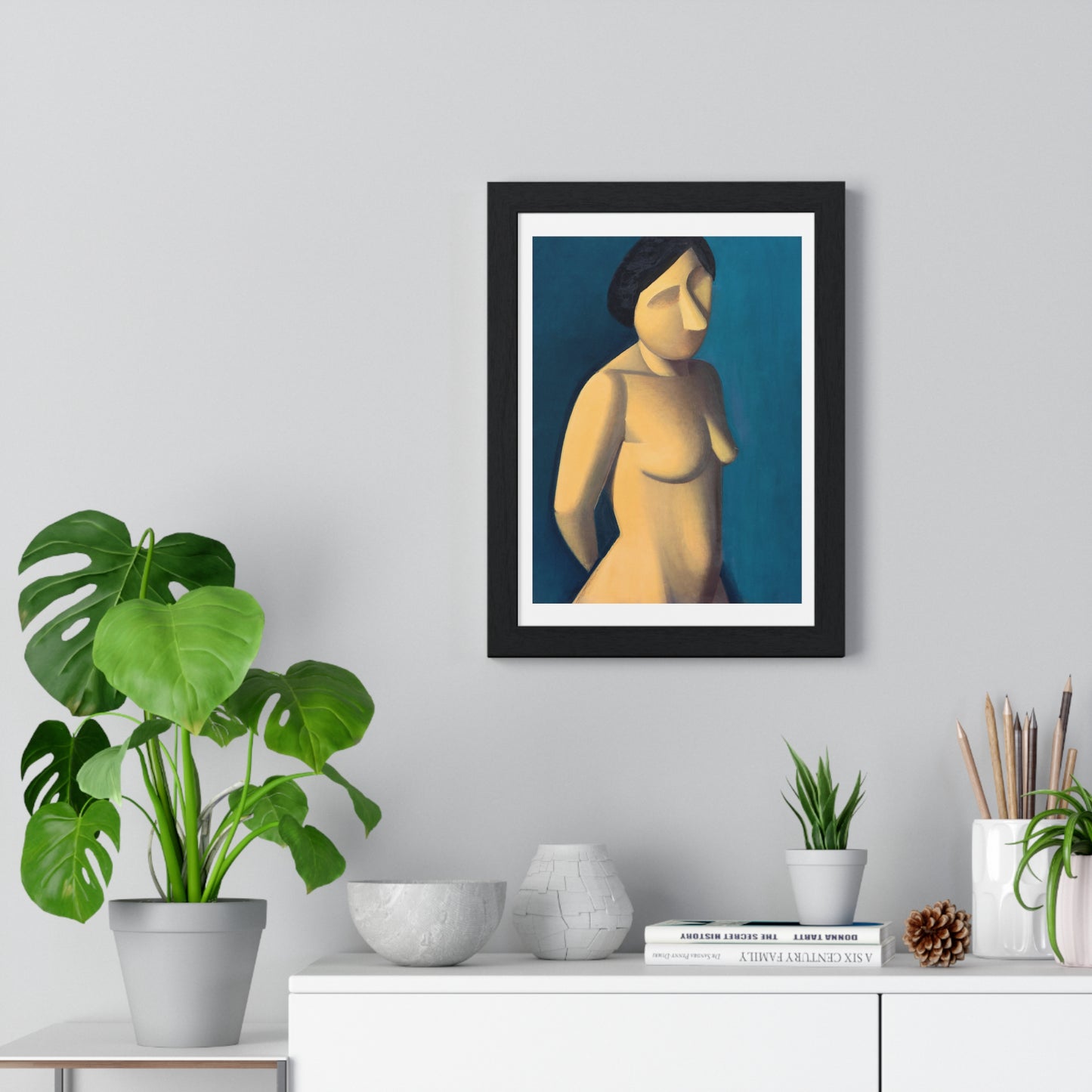 Female Model (1930) Vintage Illustration by Vilhelm Lundstrom, from the Original, Framed Art Print