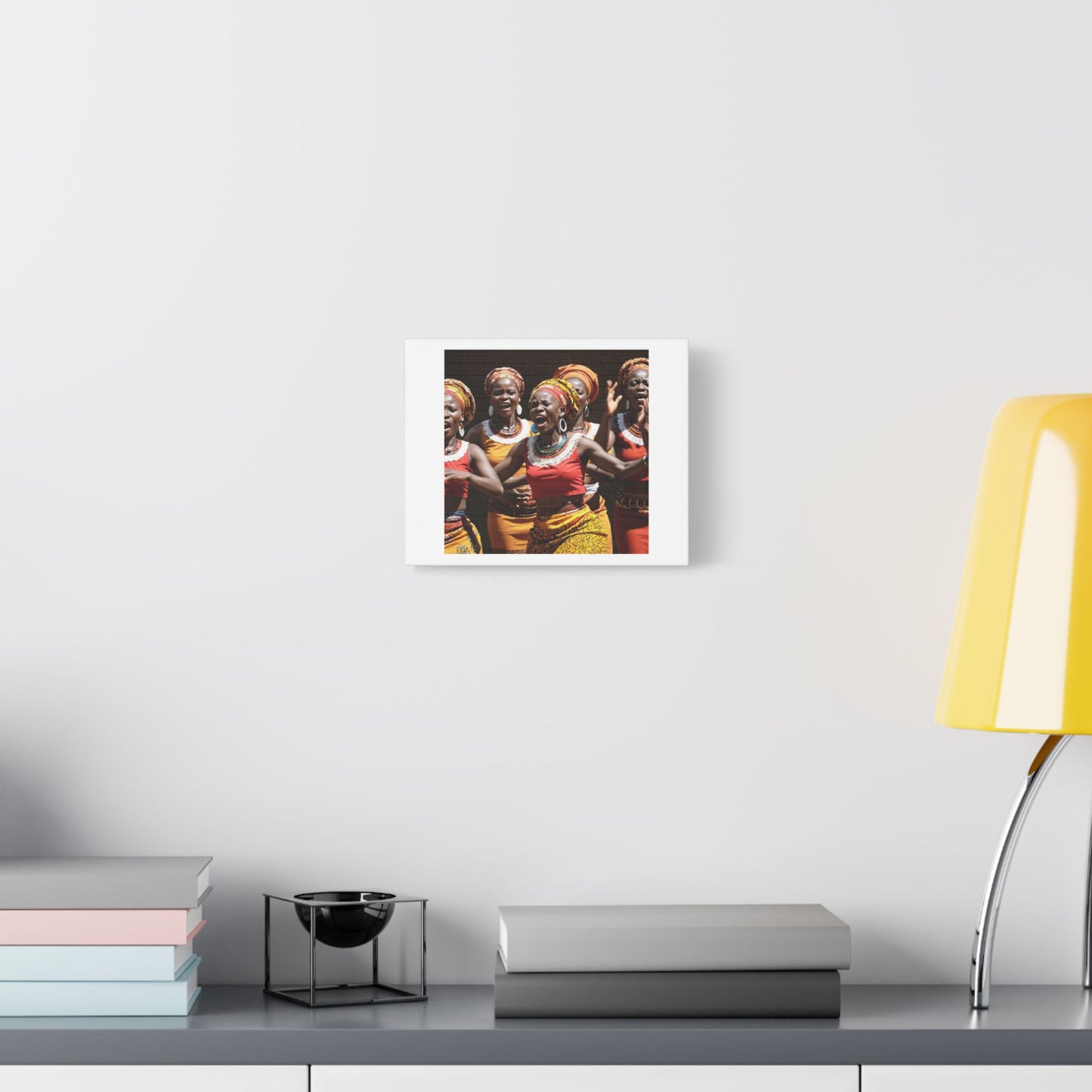 Africa's Voice in Contemporary Art 'Designed by AI', Print on Canvas