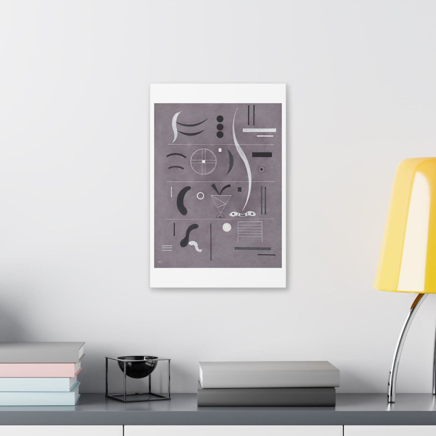 Four Parts (1932) by Wassily Kandinsky, from the Original, Canvas Art Print