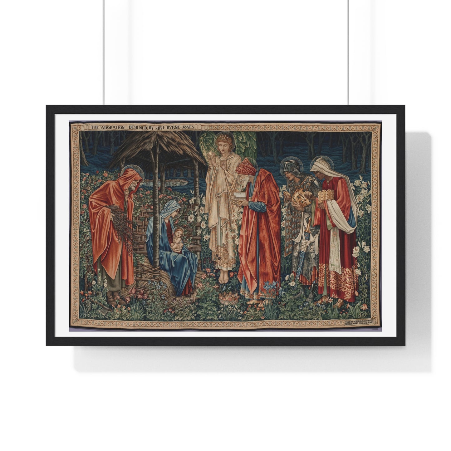 Adoration of the Magi (1904) by Edward Burne-Jones, from the Original, Framed Art Print
