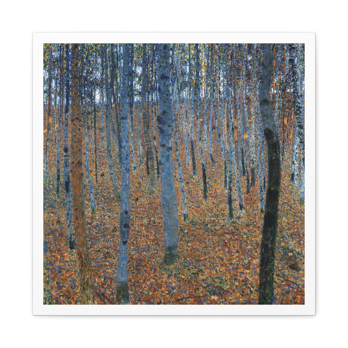 Beech Grove I (1902) by Gustav Klimt, from the Original, Art Print on Canvas