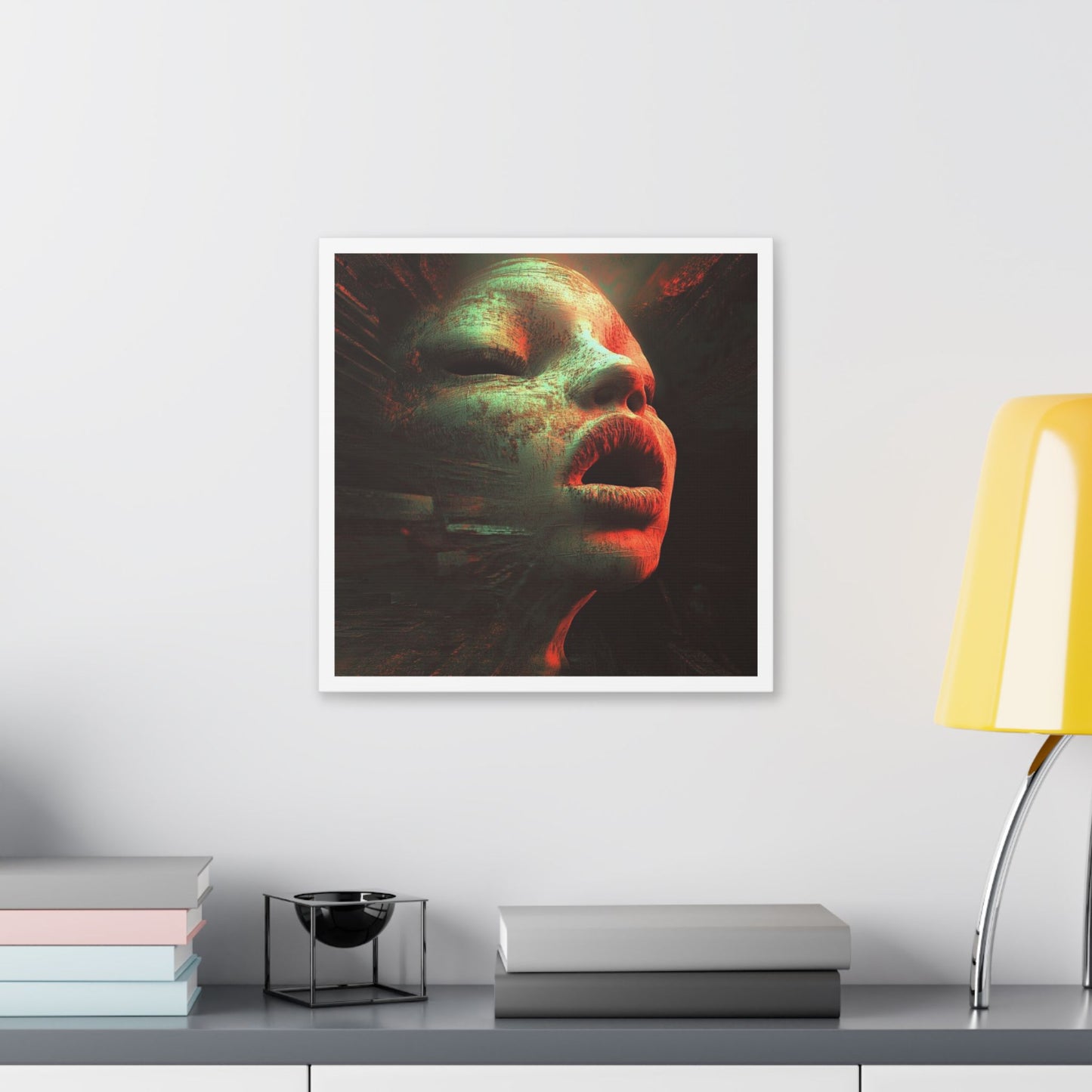 Red Shift Desire 'Designed by AI' Canvas Art Print