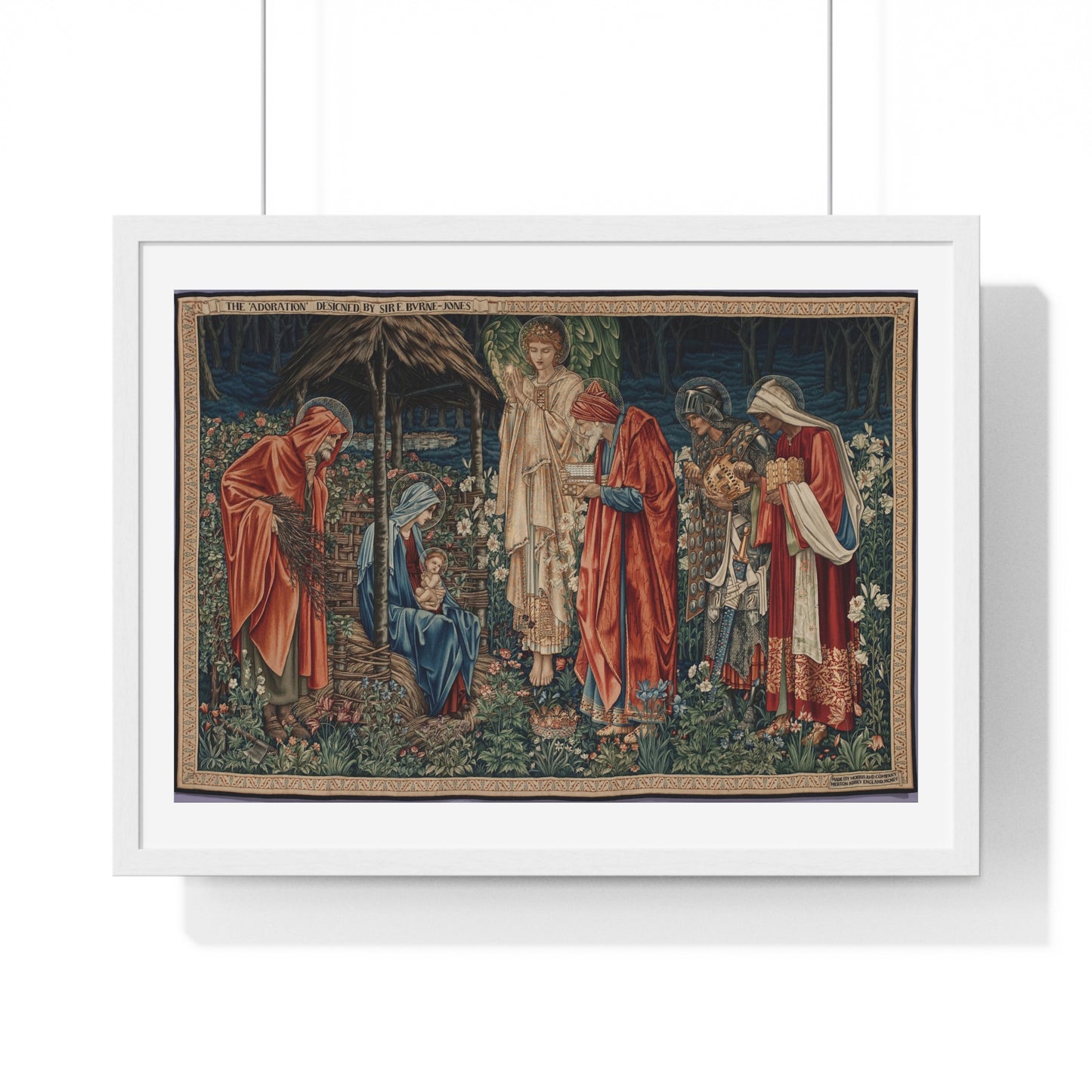 Adoration of the Magi (1904) by Edward Burne-Jones, from the Original, Framed Art Print