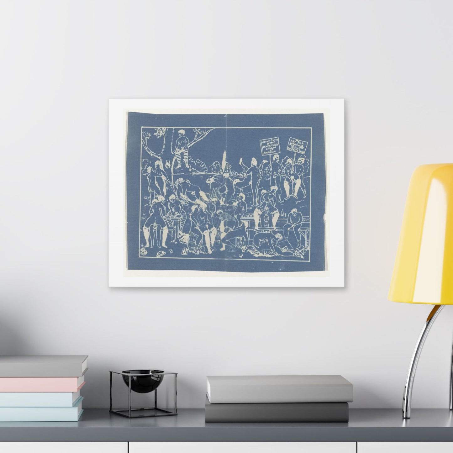 Fotoreproductie van Risqué Onderwerp, Tekening van een Orgie (circa 1900) by Anonymous, Canvas Art Print