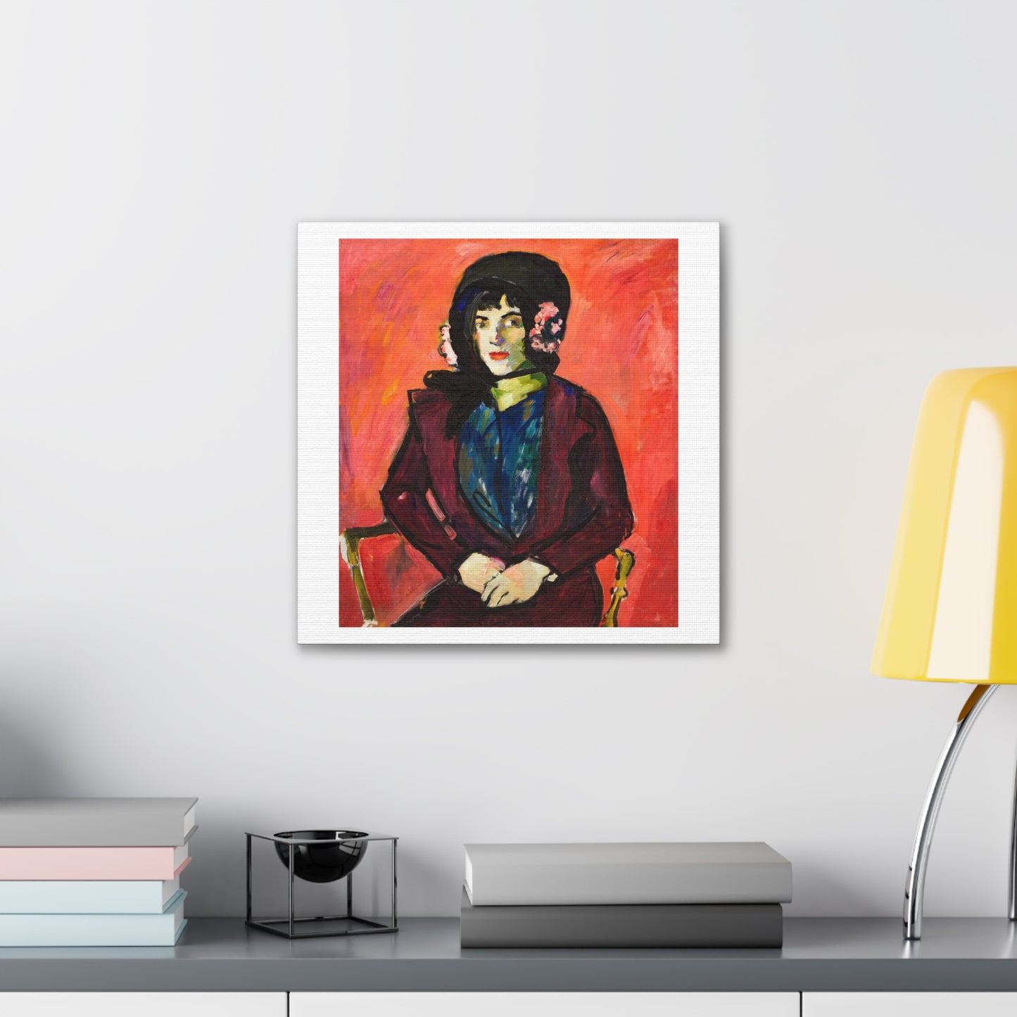 Portrait of a Girl (1909–1914) by Henry Lyman Sayen, from the Original, Print on Canvas