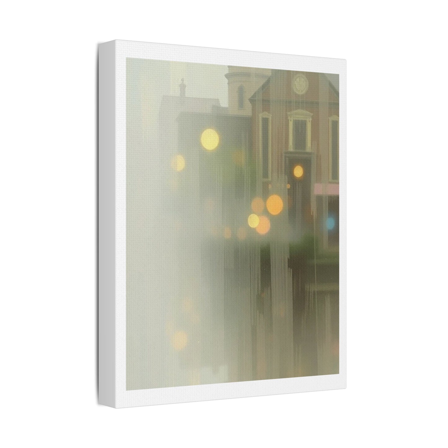 Faded Pastel Abstract Decor Art IV 'Designed by AI' Print on Canvas