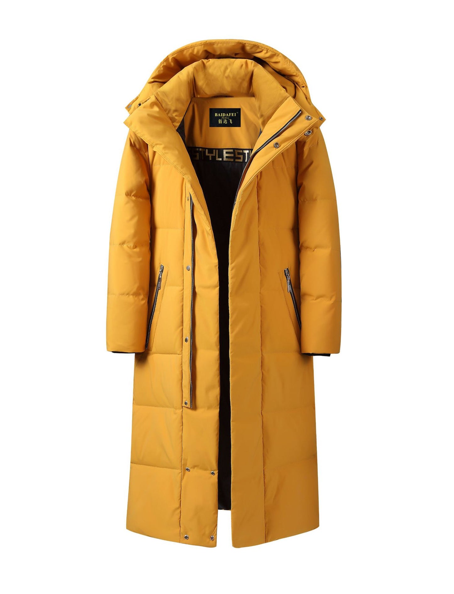 Down Jacket Men's Long Style Coat, Multi Colours