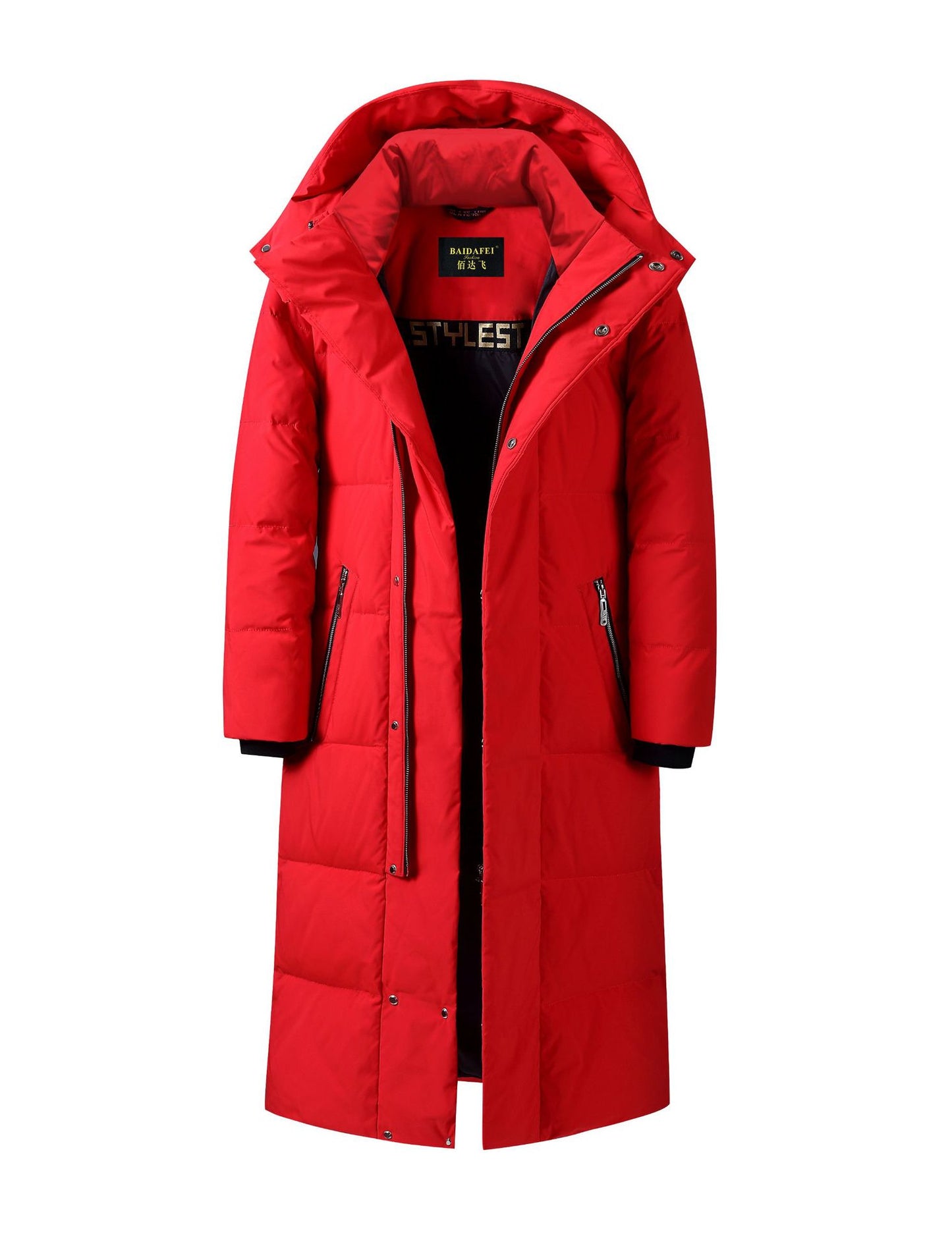 Down Jacket Men's Long Style Coat, Multi Colours