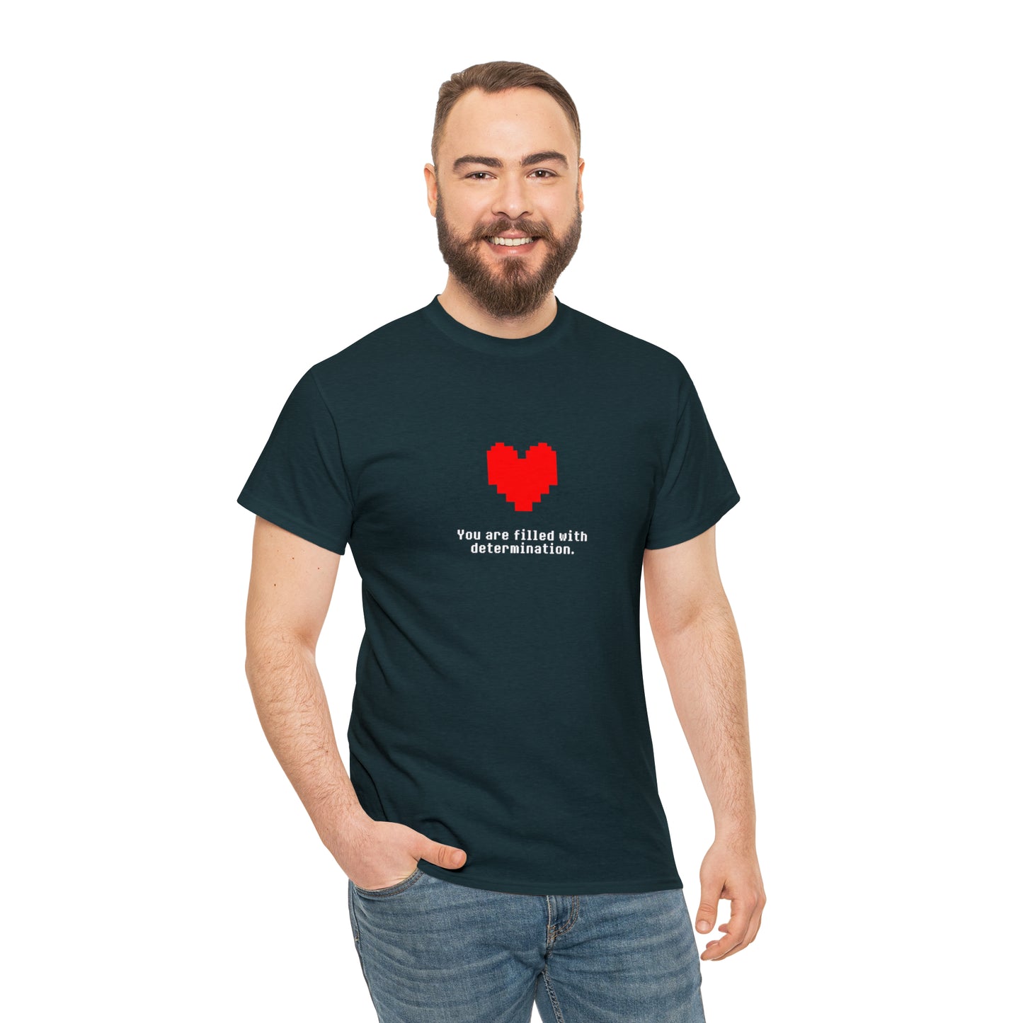 You Are Filled With Determination, Digital Heart T-Shirt