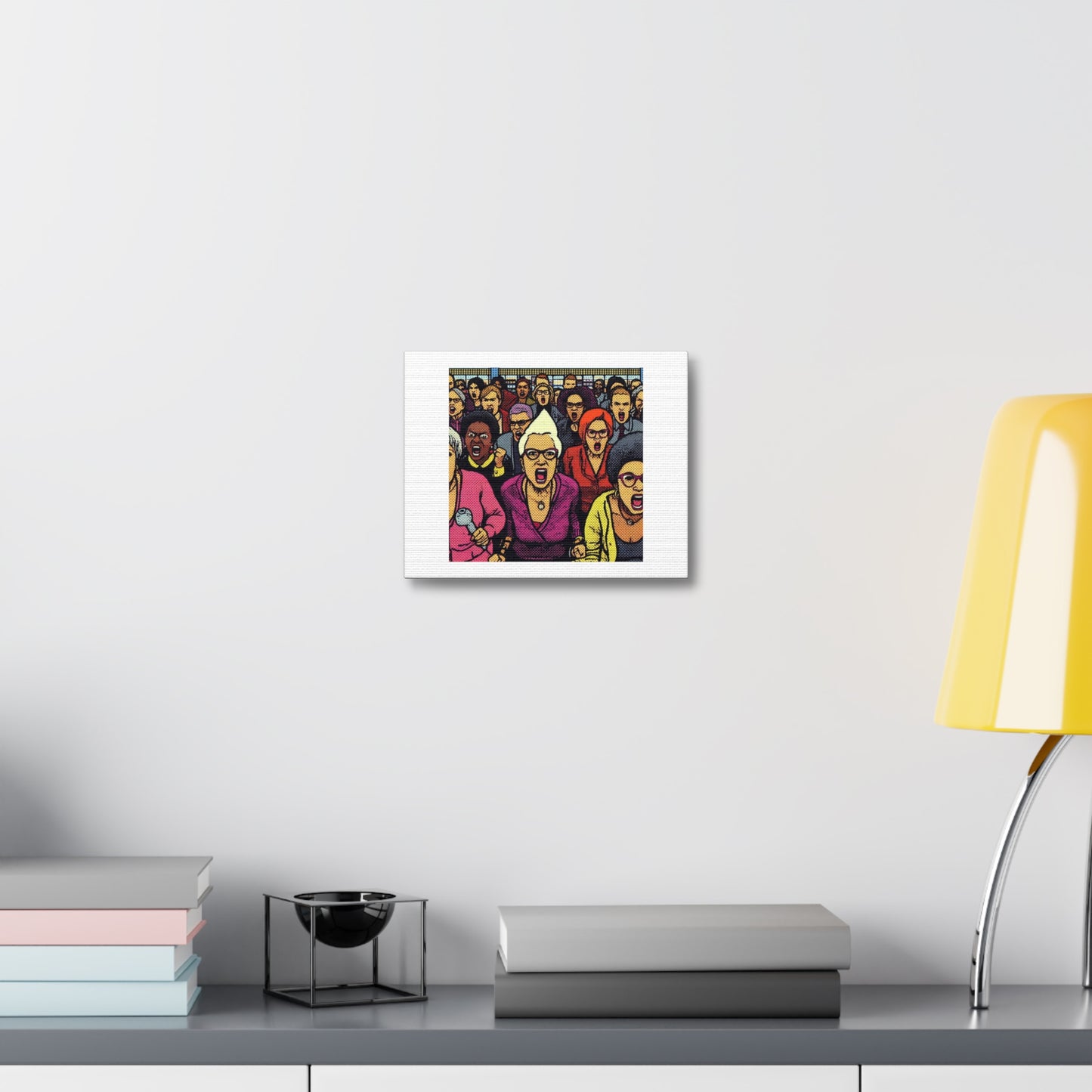 16-Bit Graphic Style Karens 'Designed by AI' Art Print on Canvas