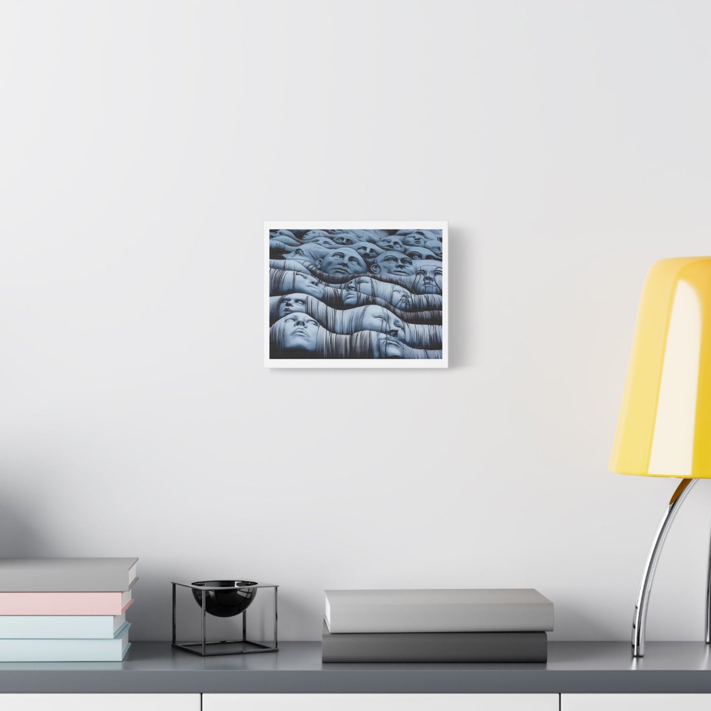 Bodies Identity Transformation, Abstract Art 'Designed by AI' Print on Canvas