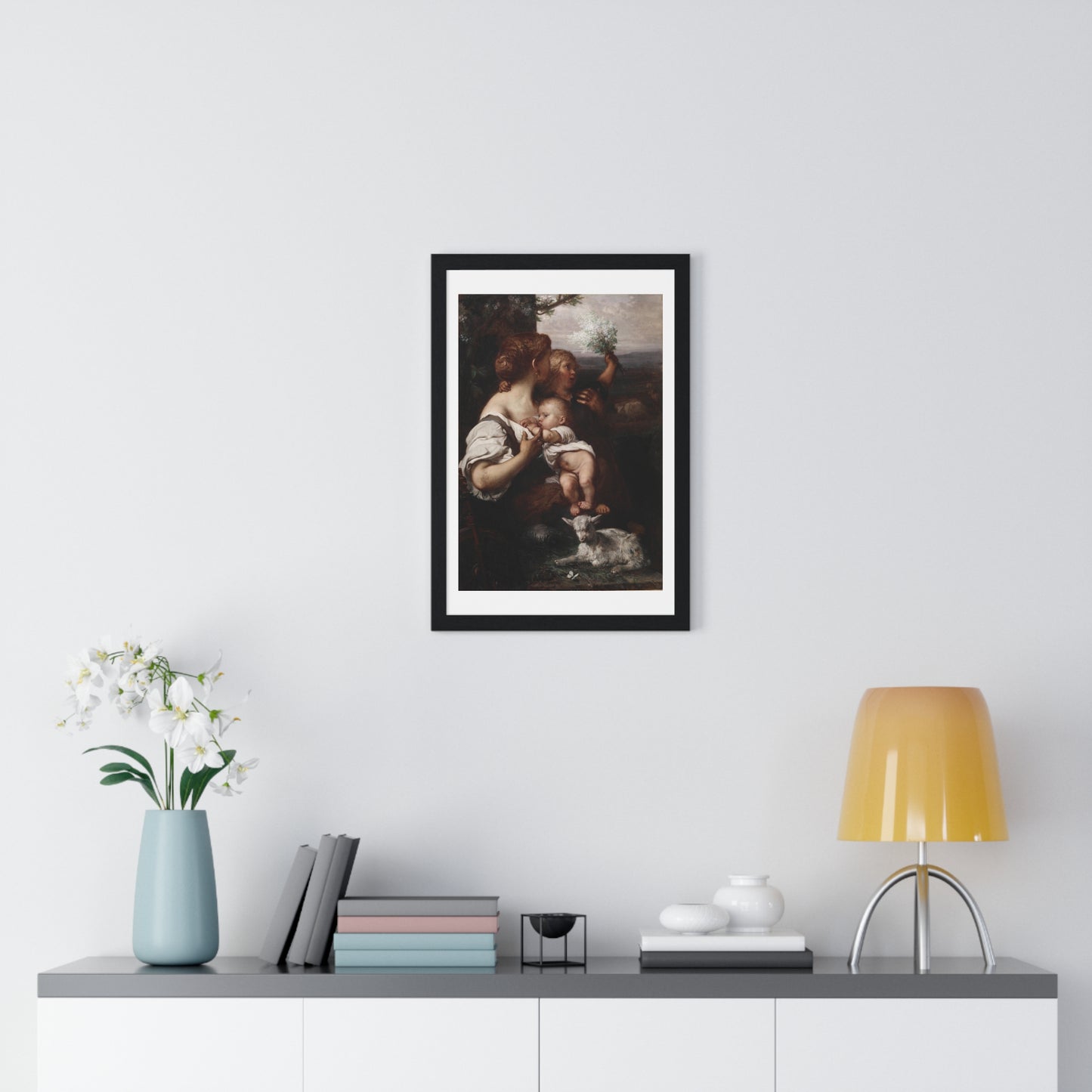 Peace (1872) by Louis Gallait, from the Original, Framed Art Print