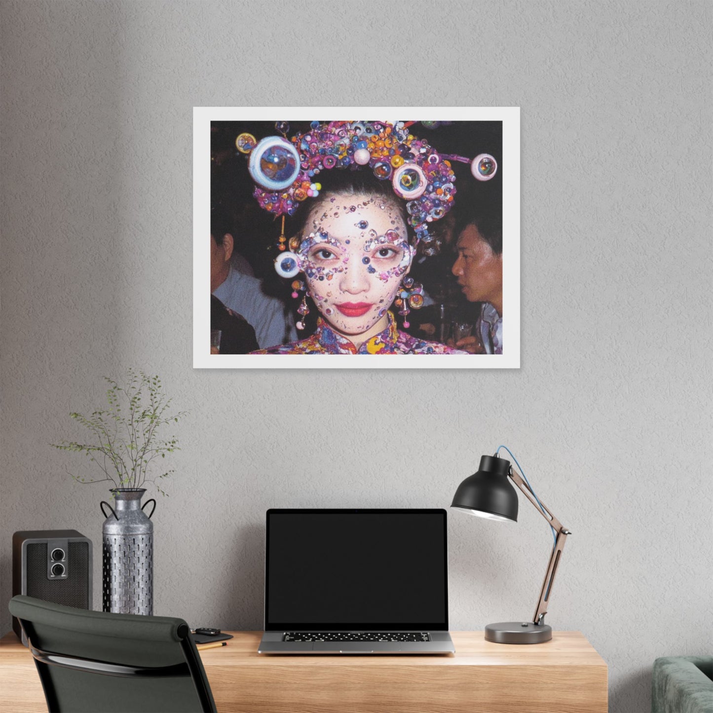 Psychedelic Japan VII Abstract Art 'Designed by 'AI Canvas Art Print
