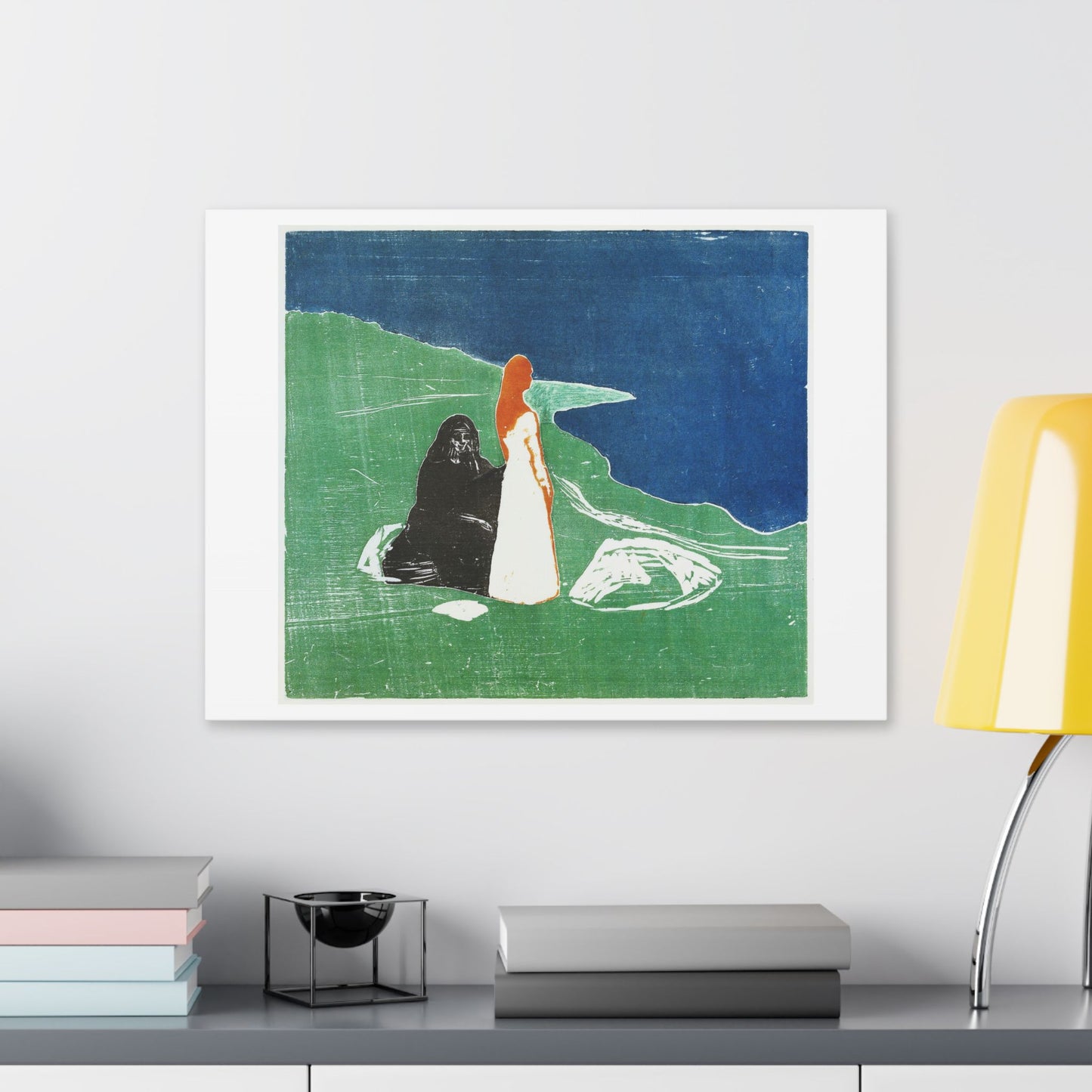 Two Women on the Shore (1898) by Edvard Munch, from the Original, Canvas Art Print