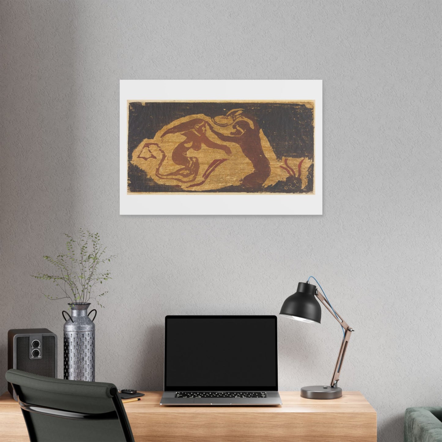 The Mermaid and the Monkey (1848-1903) by Paul Gauguin, from the Original, Canvas Art Print