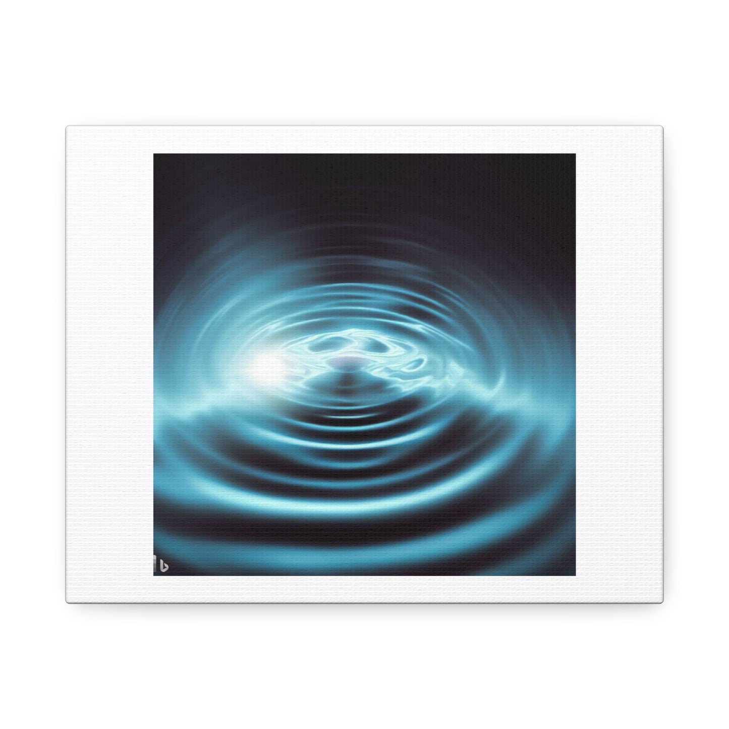 A Ripple In Space Time As It Disappears Into a Wormhole 'Designed by AI' Print on Satin Canvas