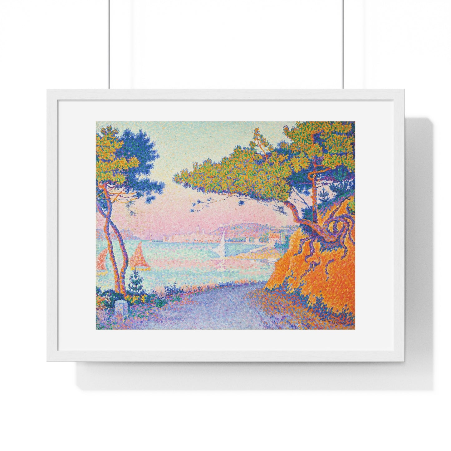 Golfe Juan (1896) Vintage Painting by Paul Signac, from the Original, Framed Art Print