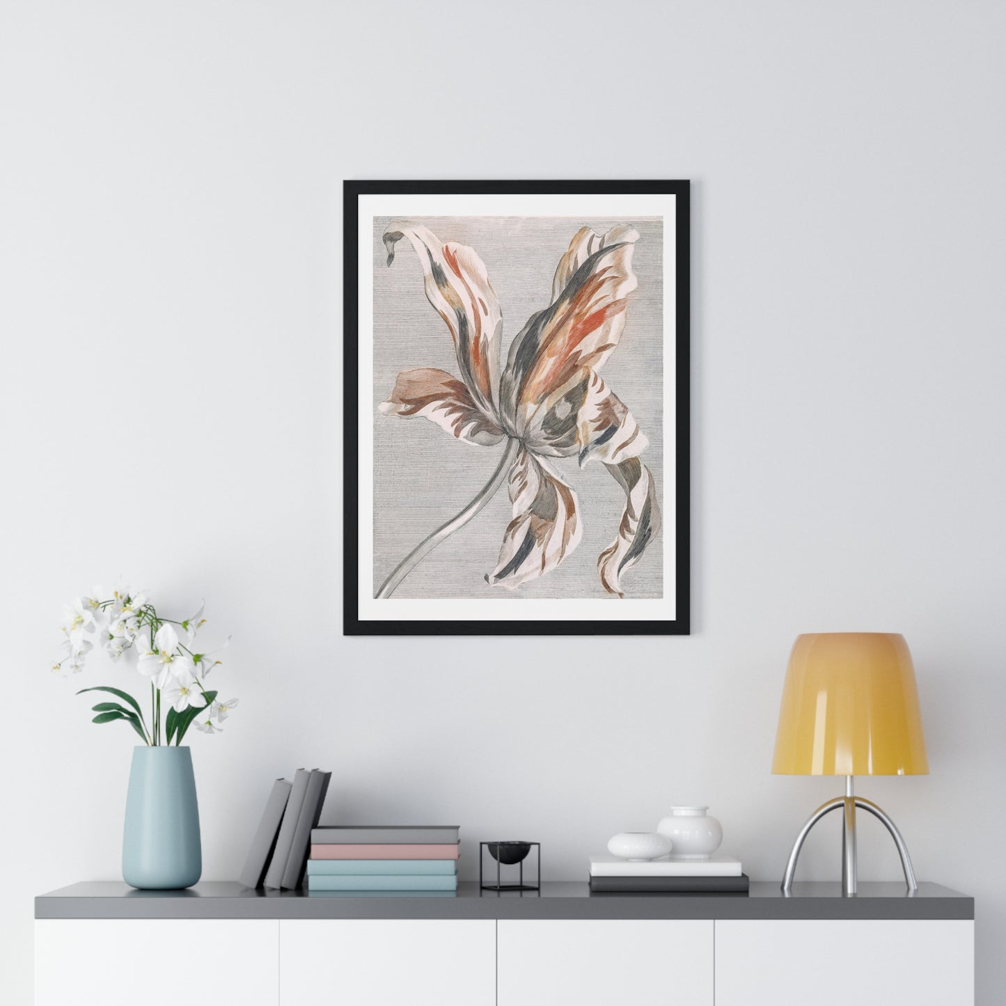 A Tulip by Johan Teyler (1648-1709), from the Original, Framed Art Print