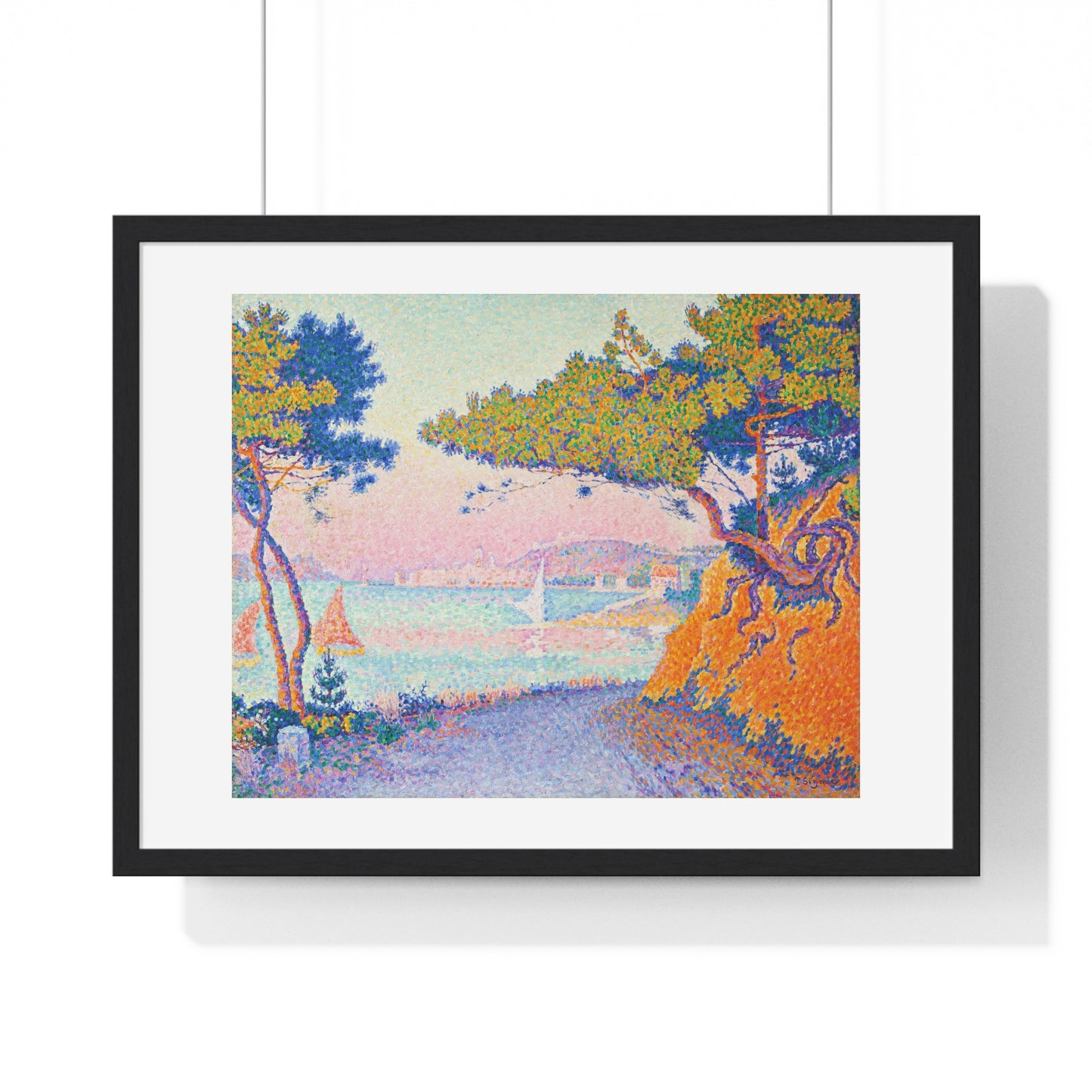 Golfe Juan (1896) Vintage Painting by Paul Signac, from the Original, Framed Art Print