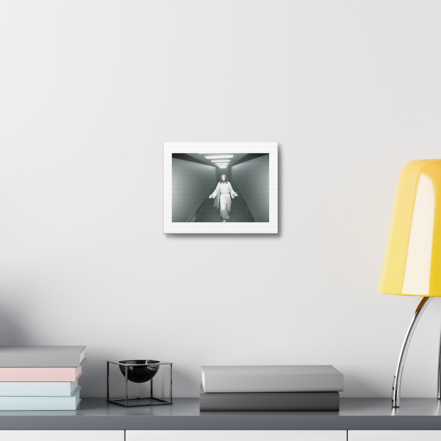 Jesus Caught on CCTV II 'Designed by AI' Art Print on Canvas