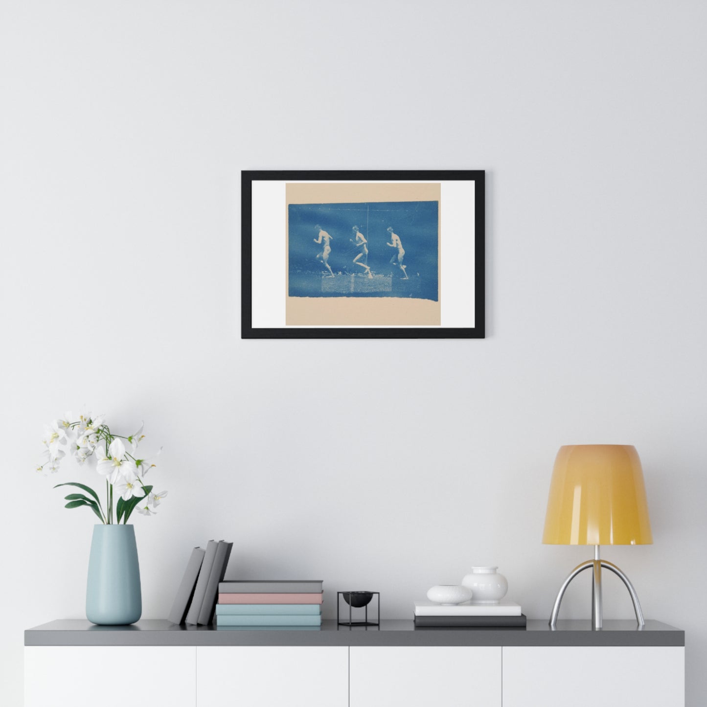 Marey Wheel Photographs of Jesse Godley (1884) by Thomas Eakins, from the Original, Framed Print