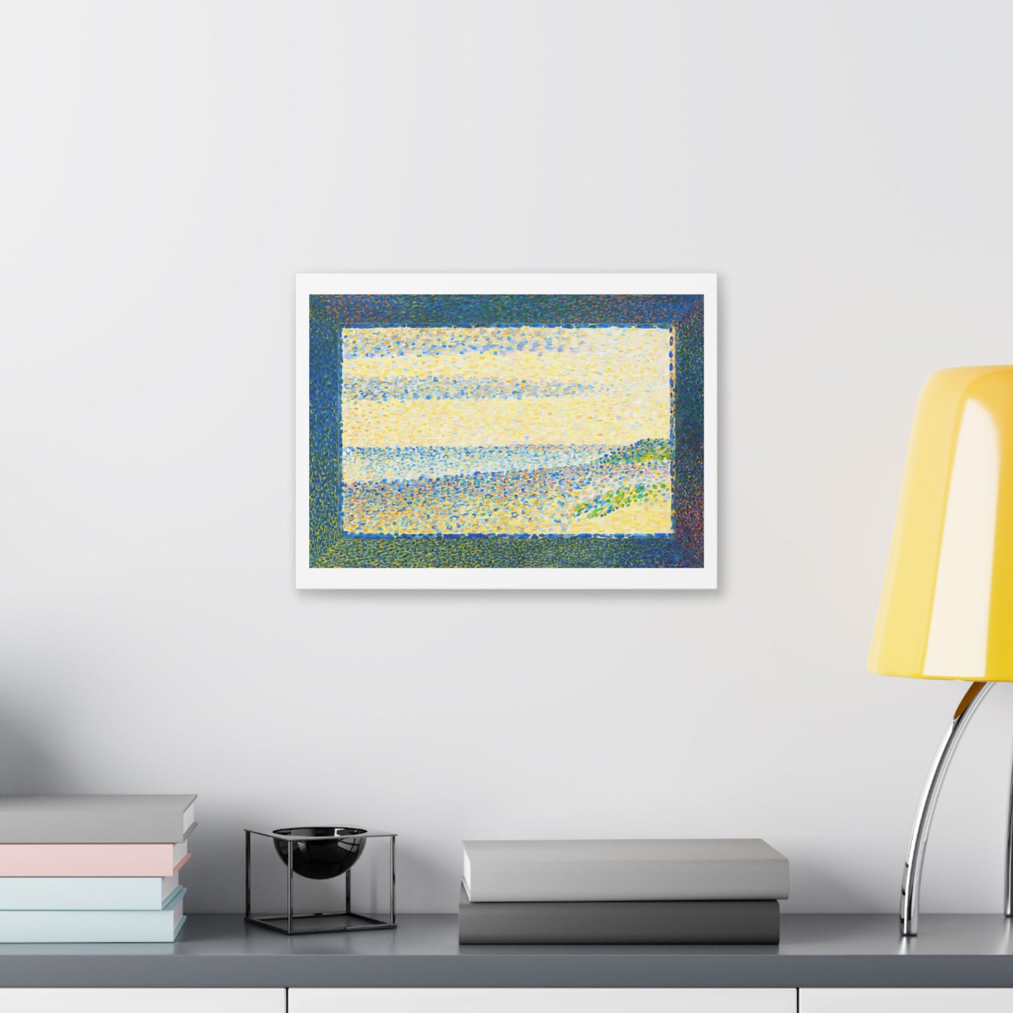 Seascape (Gravelines) by Georges Seurat (1890) from the Original, Canvas Art Print