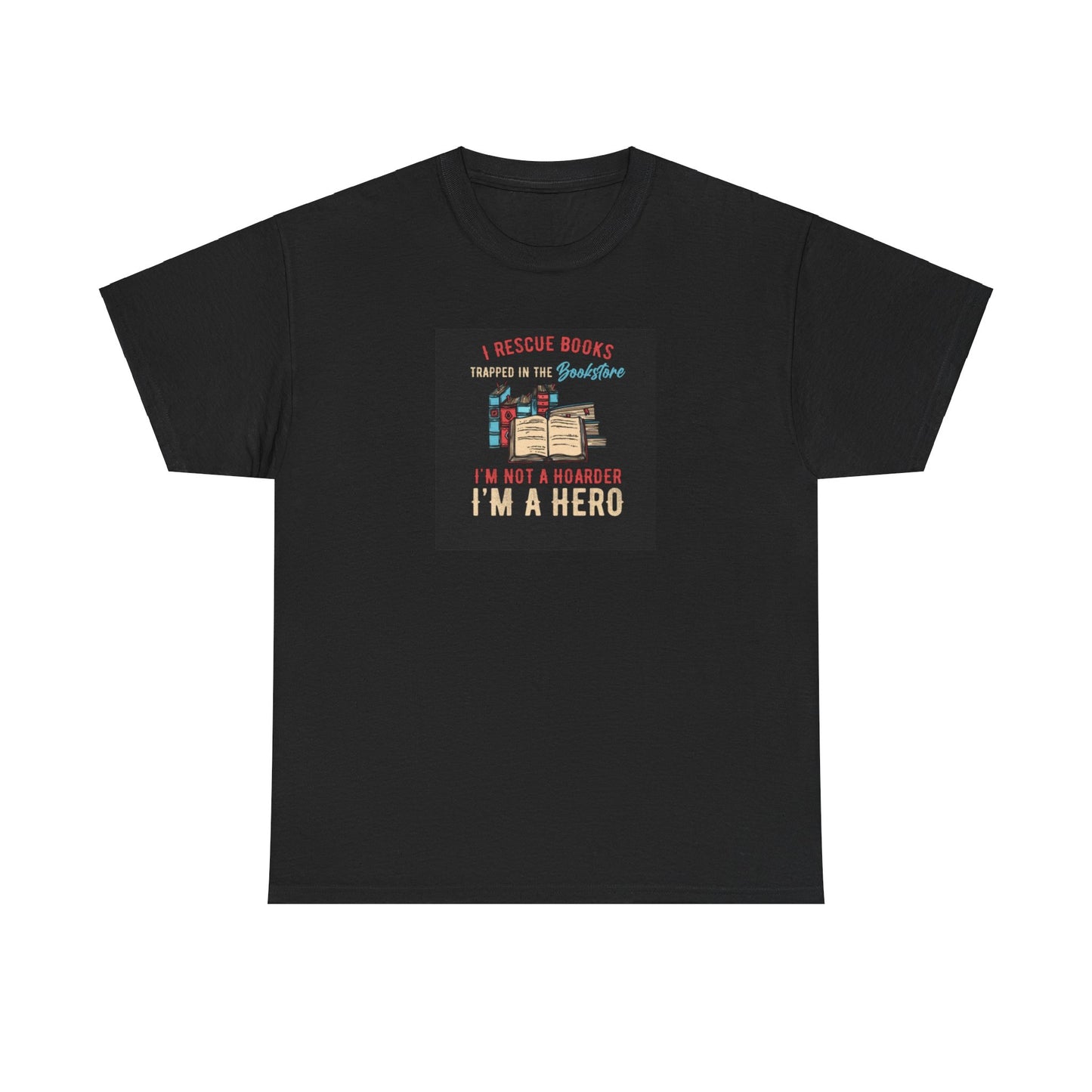 Book Lover's T-Shirt 'I Rescue Books from the Bookstore'