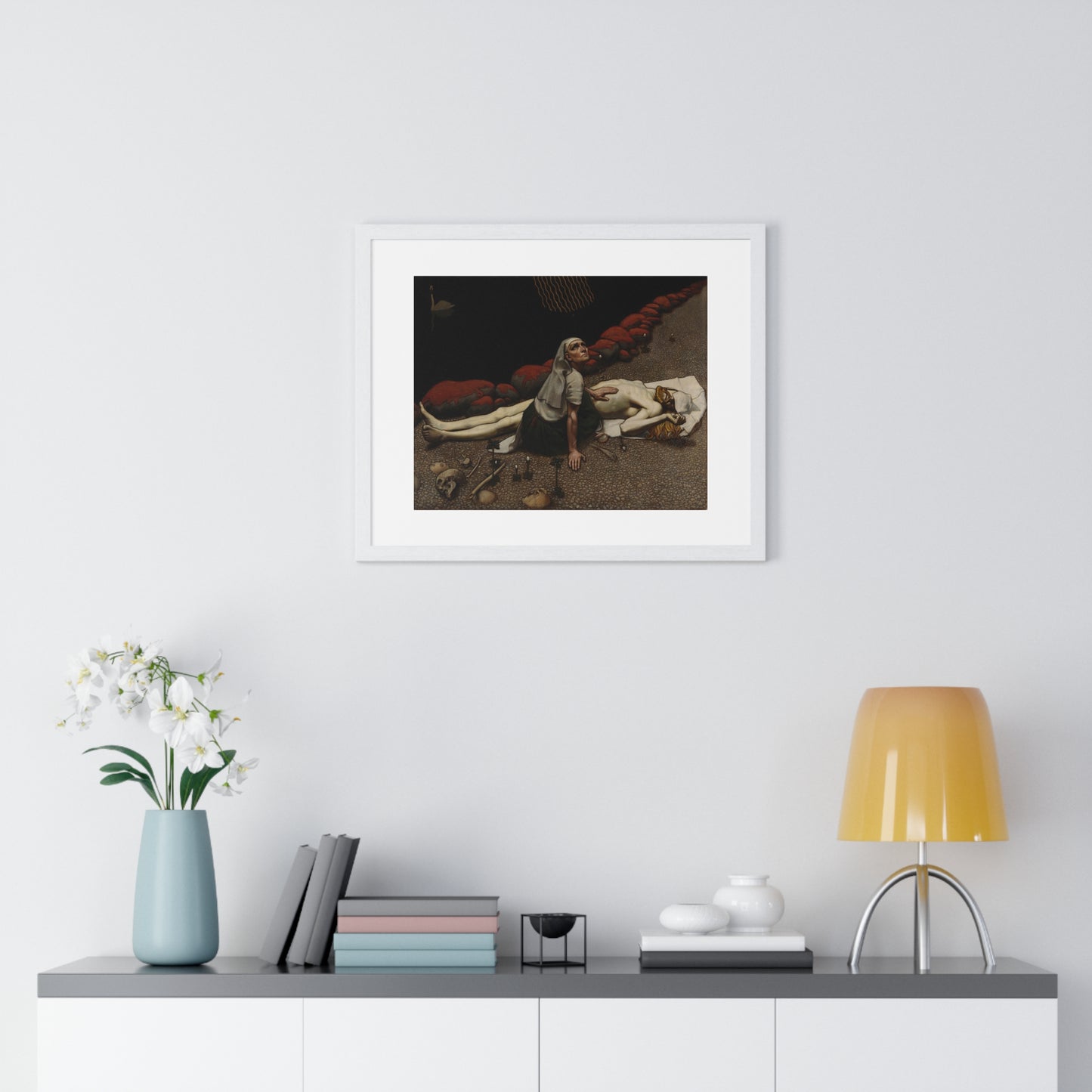 Lemminkäinen's Mother (189) by Akseli Gallen-Kallela, from the Original, Framed Art Print