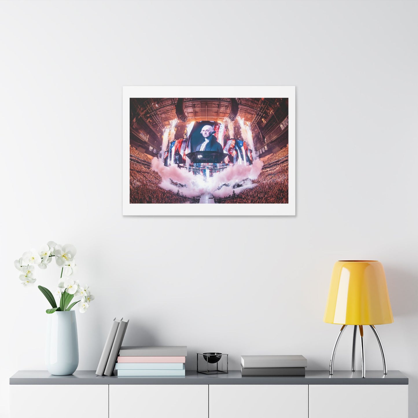 George Washington Remixed for the 21st Century 'Designed by AI' Canvas Art Print