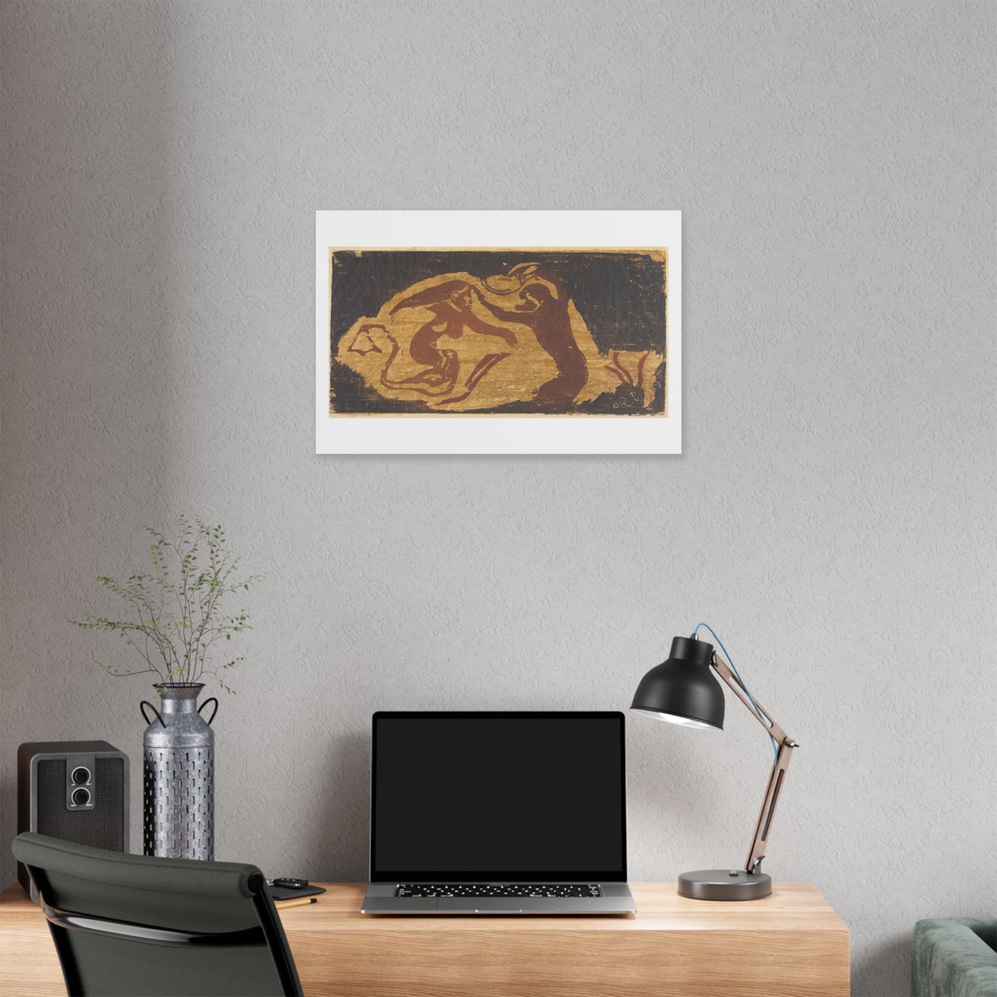 The Mermaid and the Monkey (1848-1903) by Paul Gauguin, from the Original, Canvas Art Print