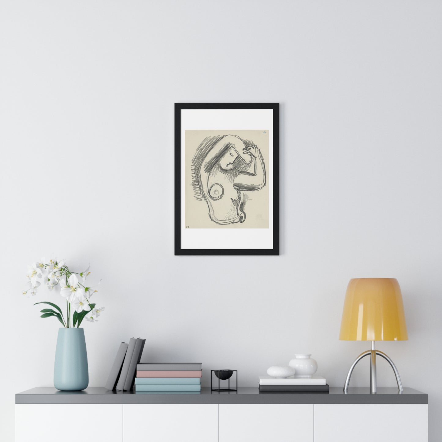 Act (1937) by Mikuláš Galanda, from the Original, Framed Art Print