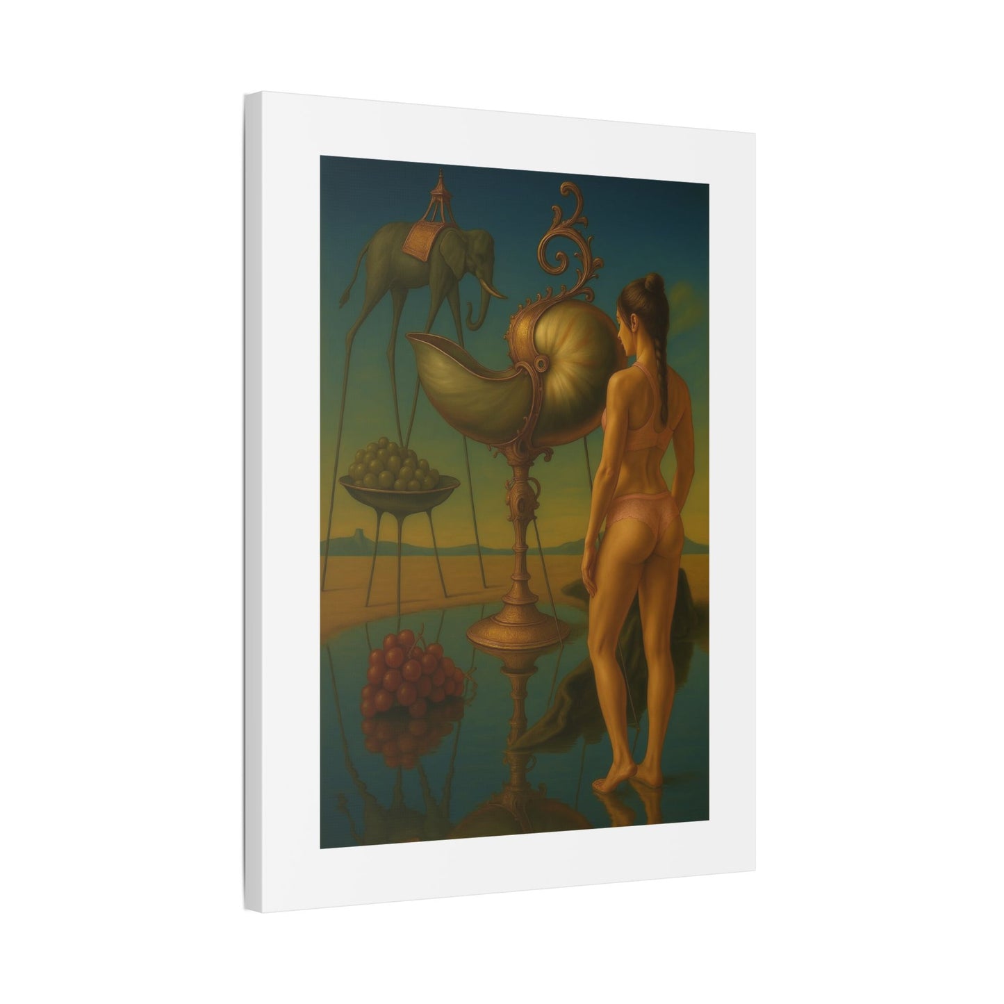 Waterfront Reality Distortion 'Designed by AI' Canvas Art Print