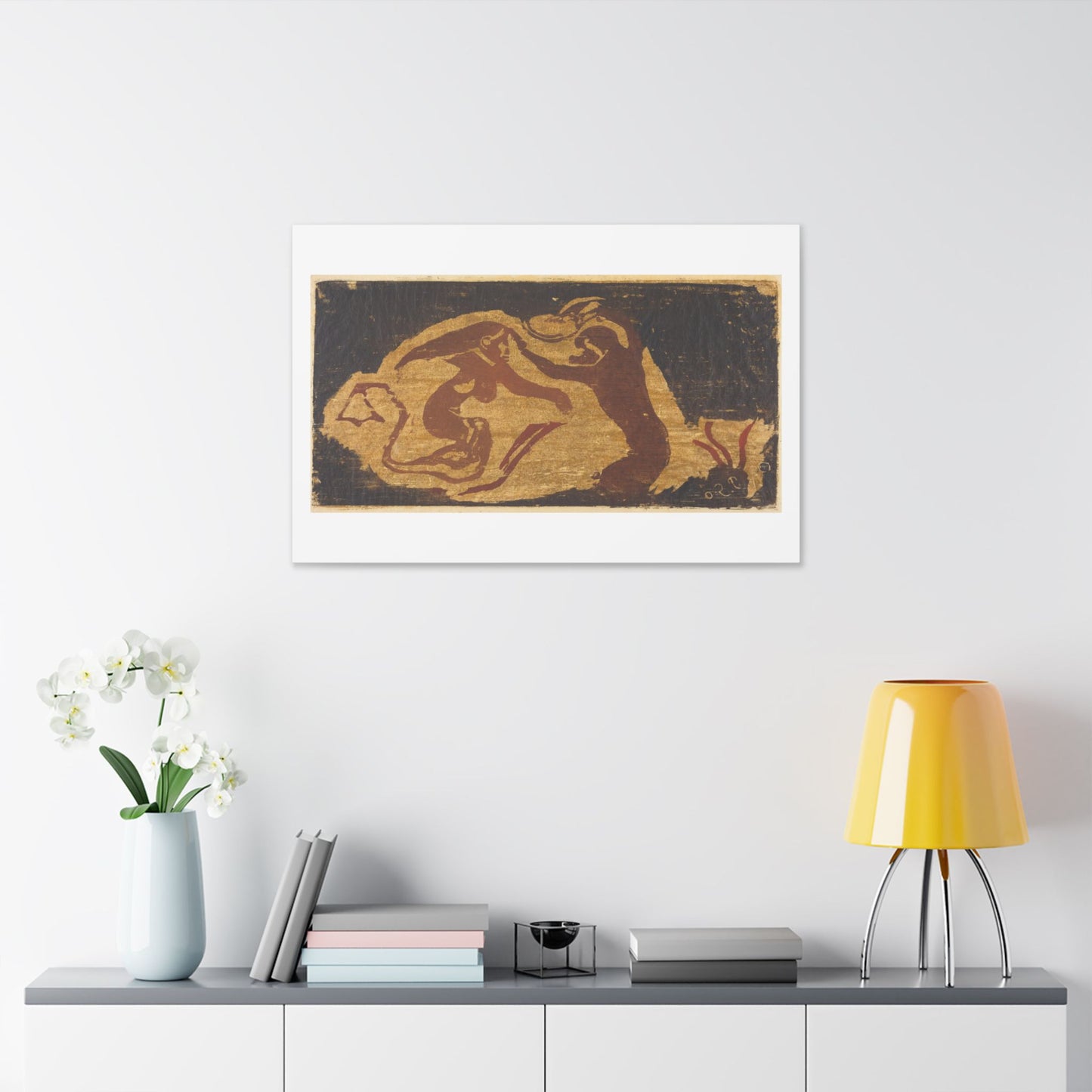 The Mermaid and the Monkey (1848-1903) by Paul Gauguin, from the Original, Canvas Art Print