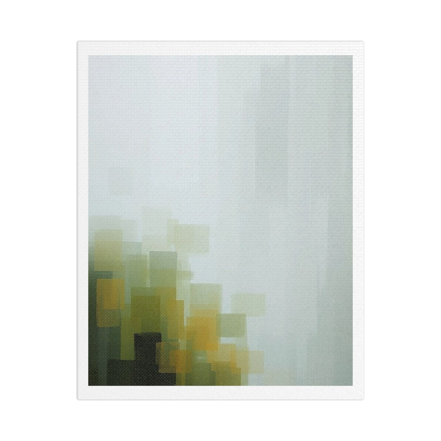 Faded Pastel Abstract Decor Art III 'Designed by AI' Print on Canvas