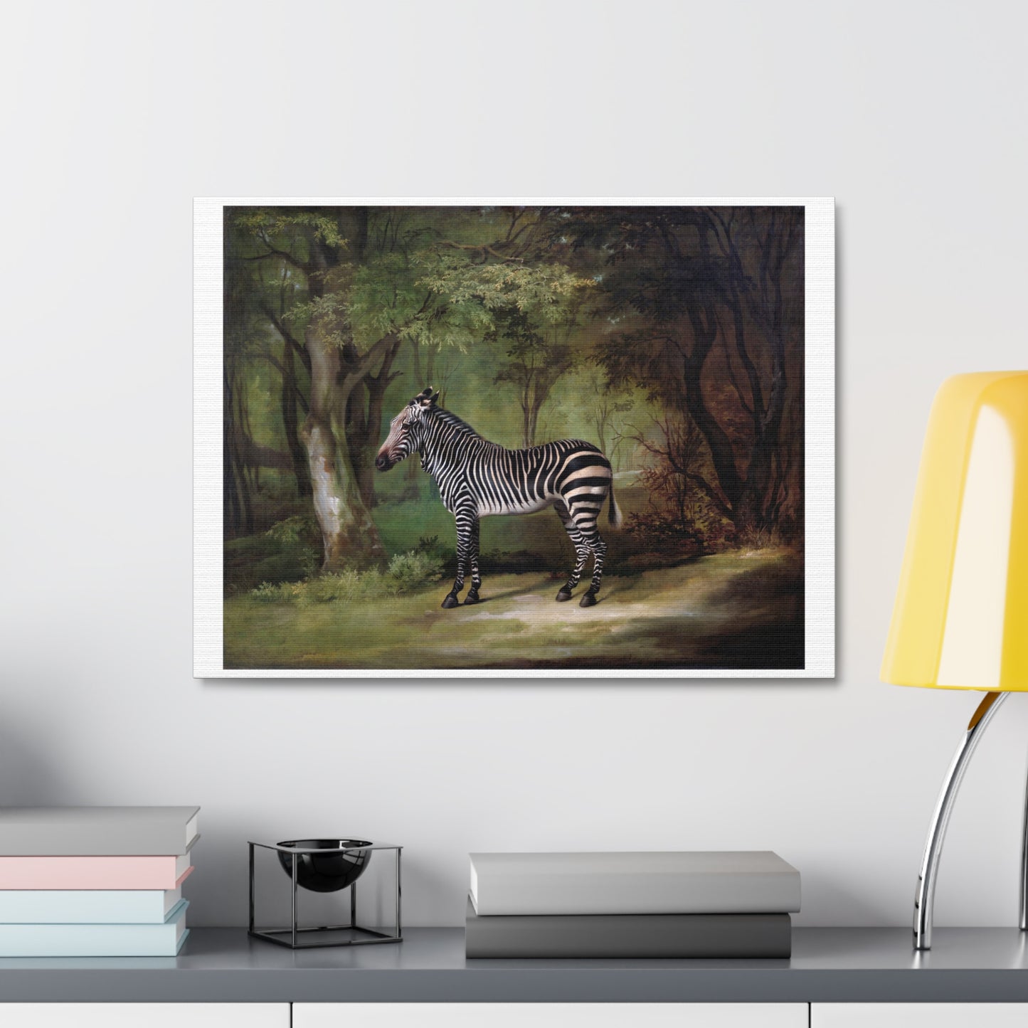 Zebra (1763) by George Stubbs, from the Original, Art Print on Canvas
