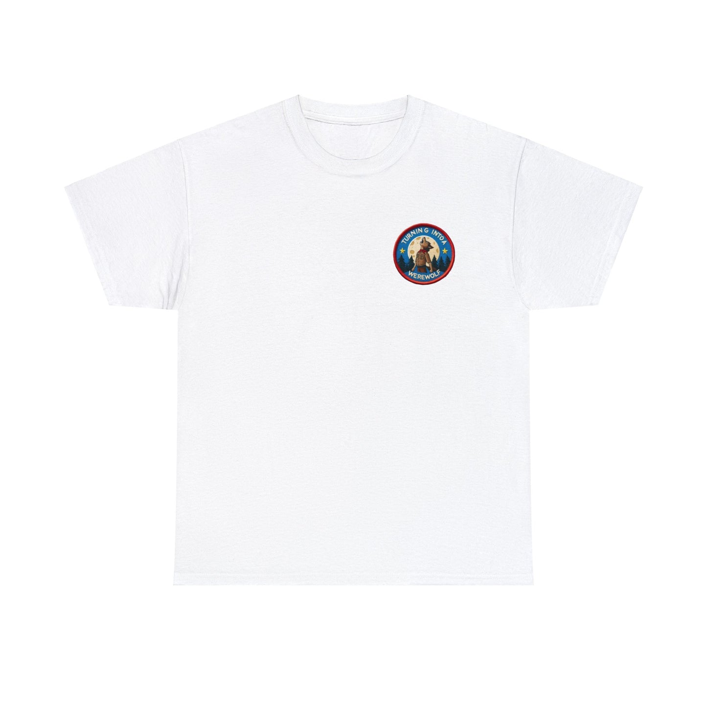 Boy Scout Badge, Funny T-Shirt 'Turning into a Werewolf'