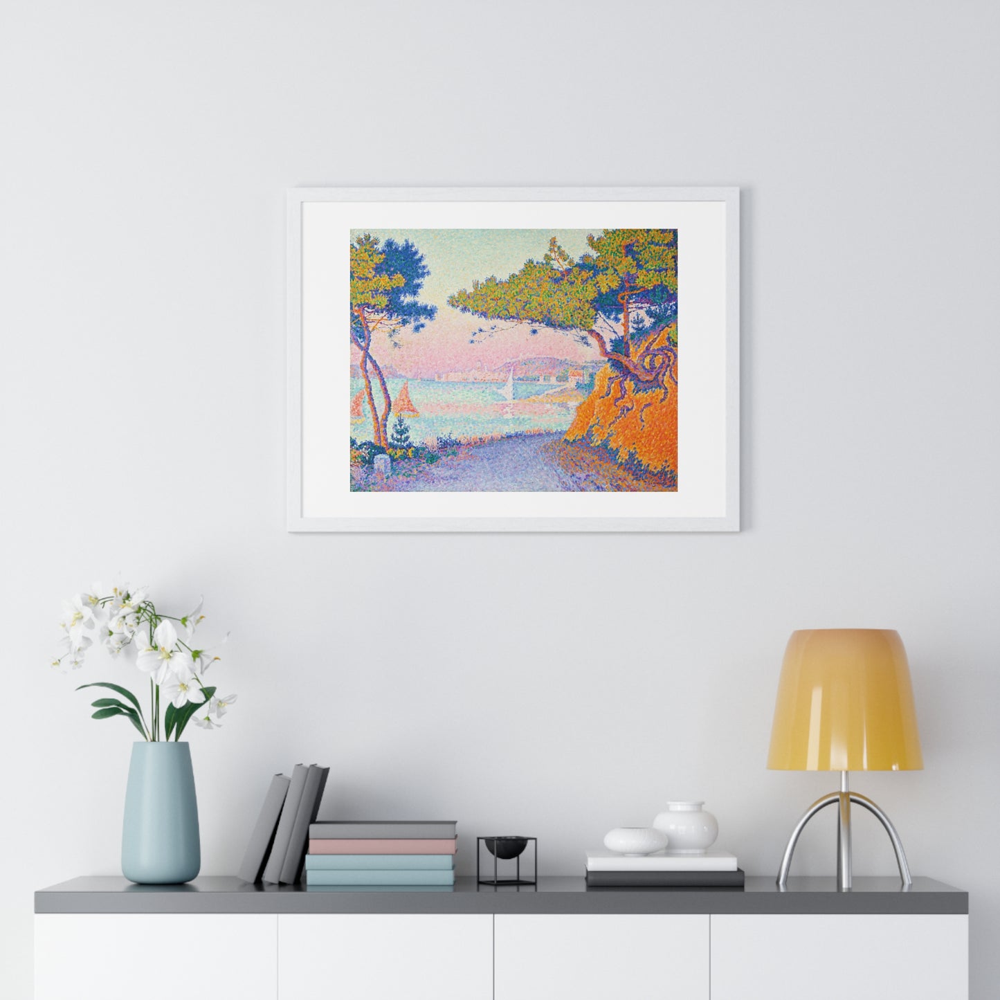 Golfe Juan (1896) Vintage Painting by Paul Signac, from the Original, Framed Art Print